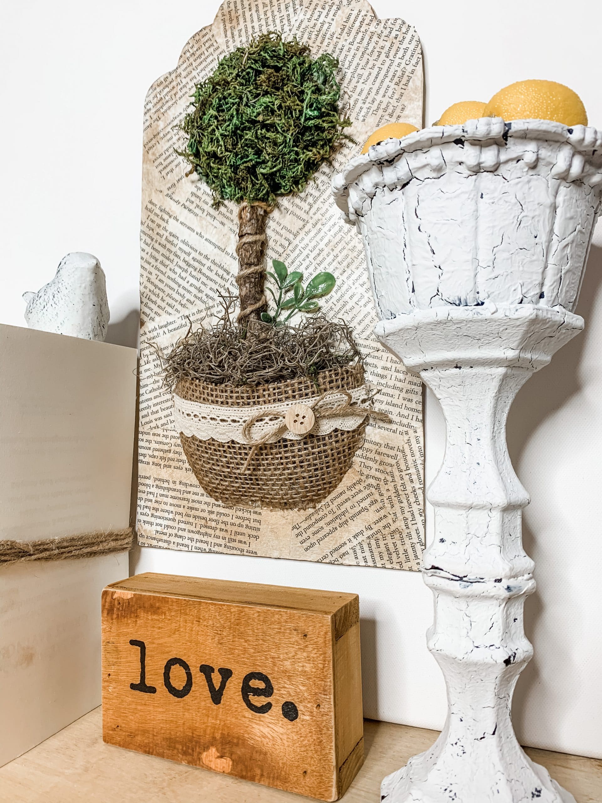 Dollar Tree DIY Topiary Wall Decor