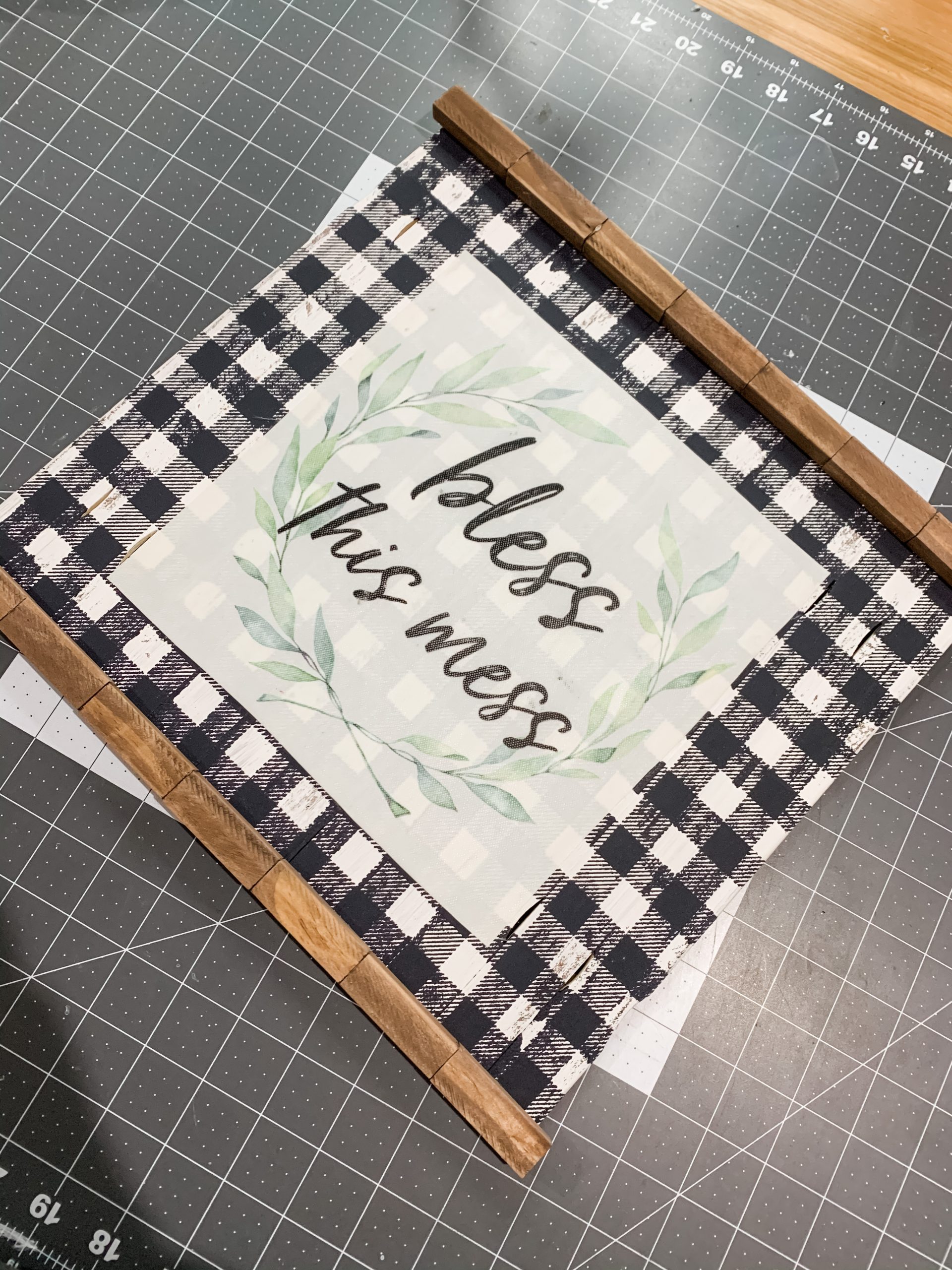 DIY Bless this Mess Sign