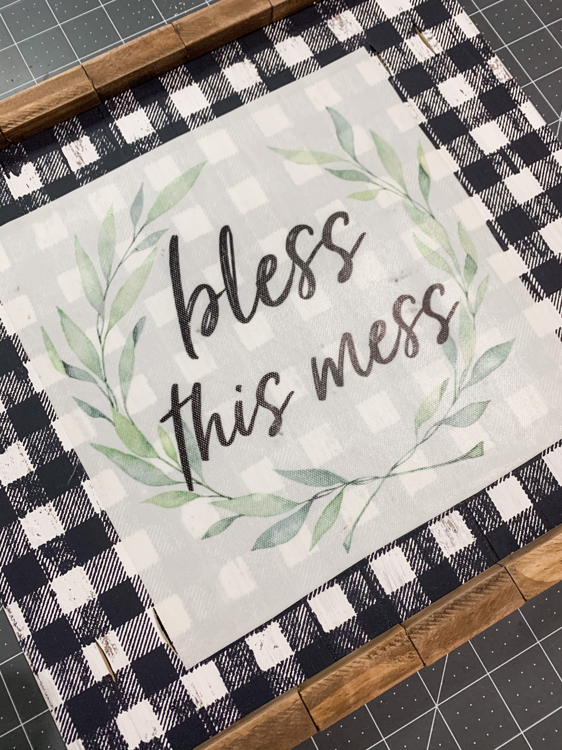 DIY Bless this Mess Sign