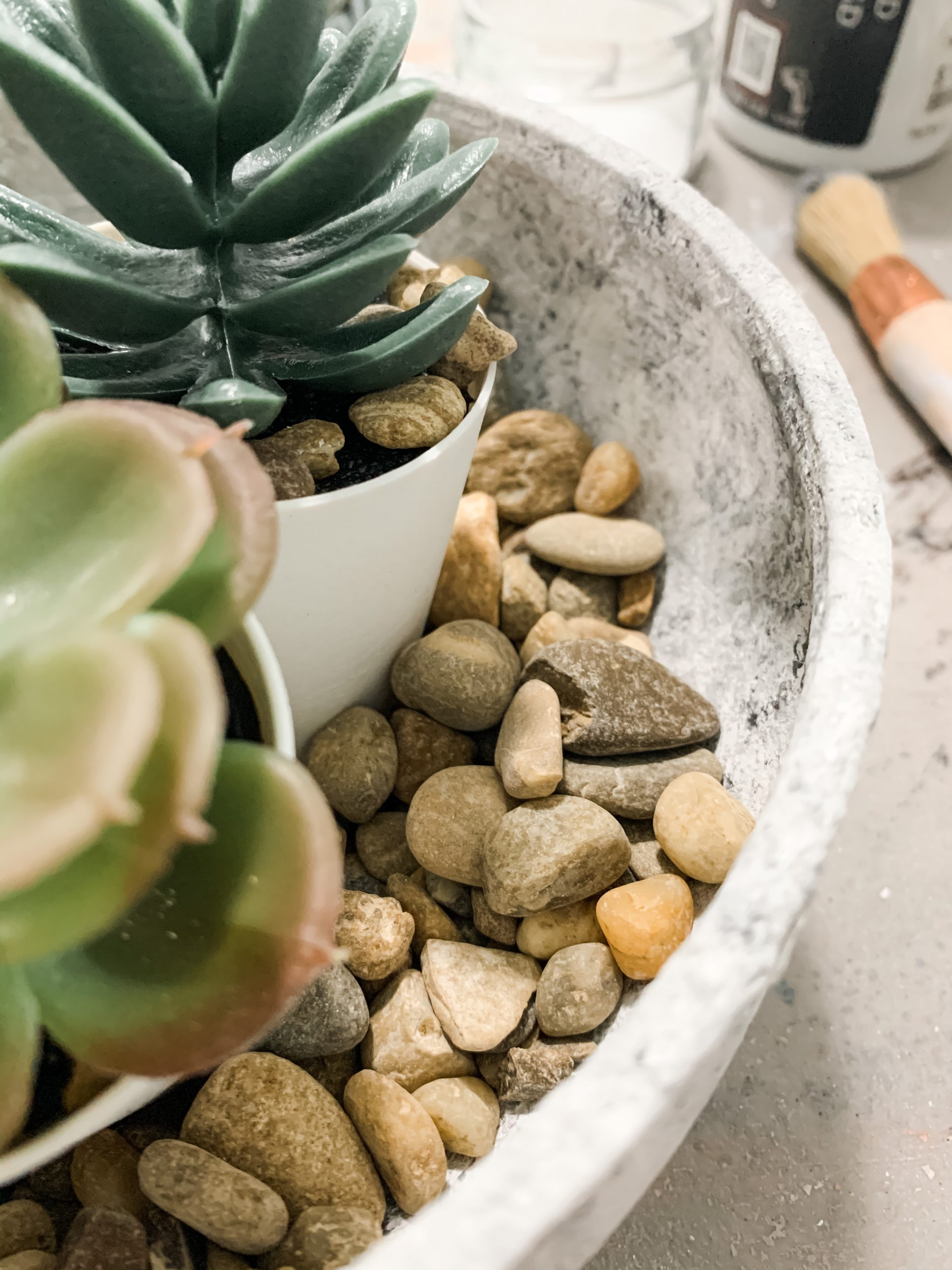 DIY Faux Concrete Planter