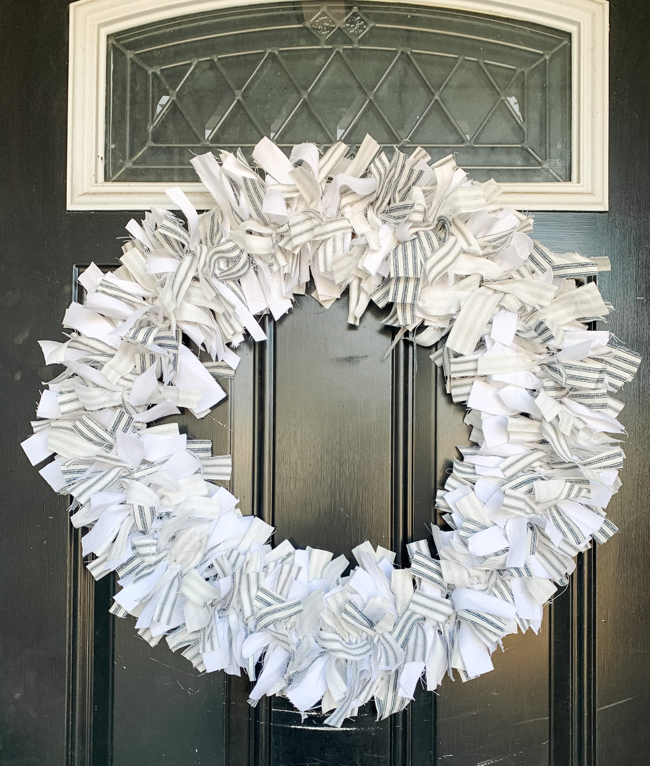 Farmhouse Valentine Rag Wreath