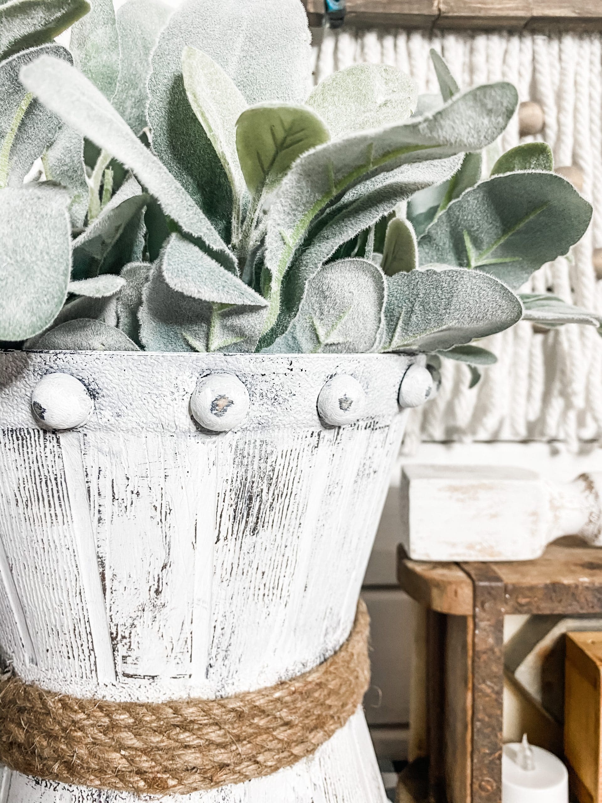 DIY Rustic Bucket Planter