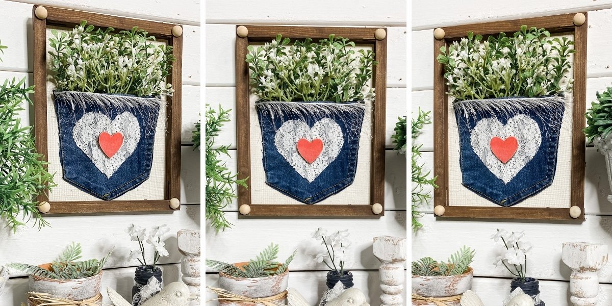 How to Turn an Old Pair of Jeans into DIY Spring Decor