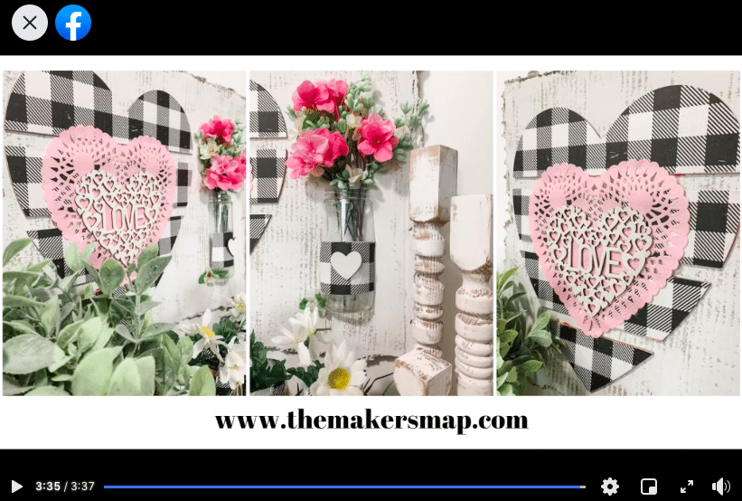 Valentine's Day or Spring Decor with Fake Flowers