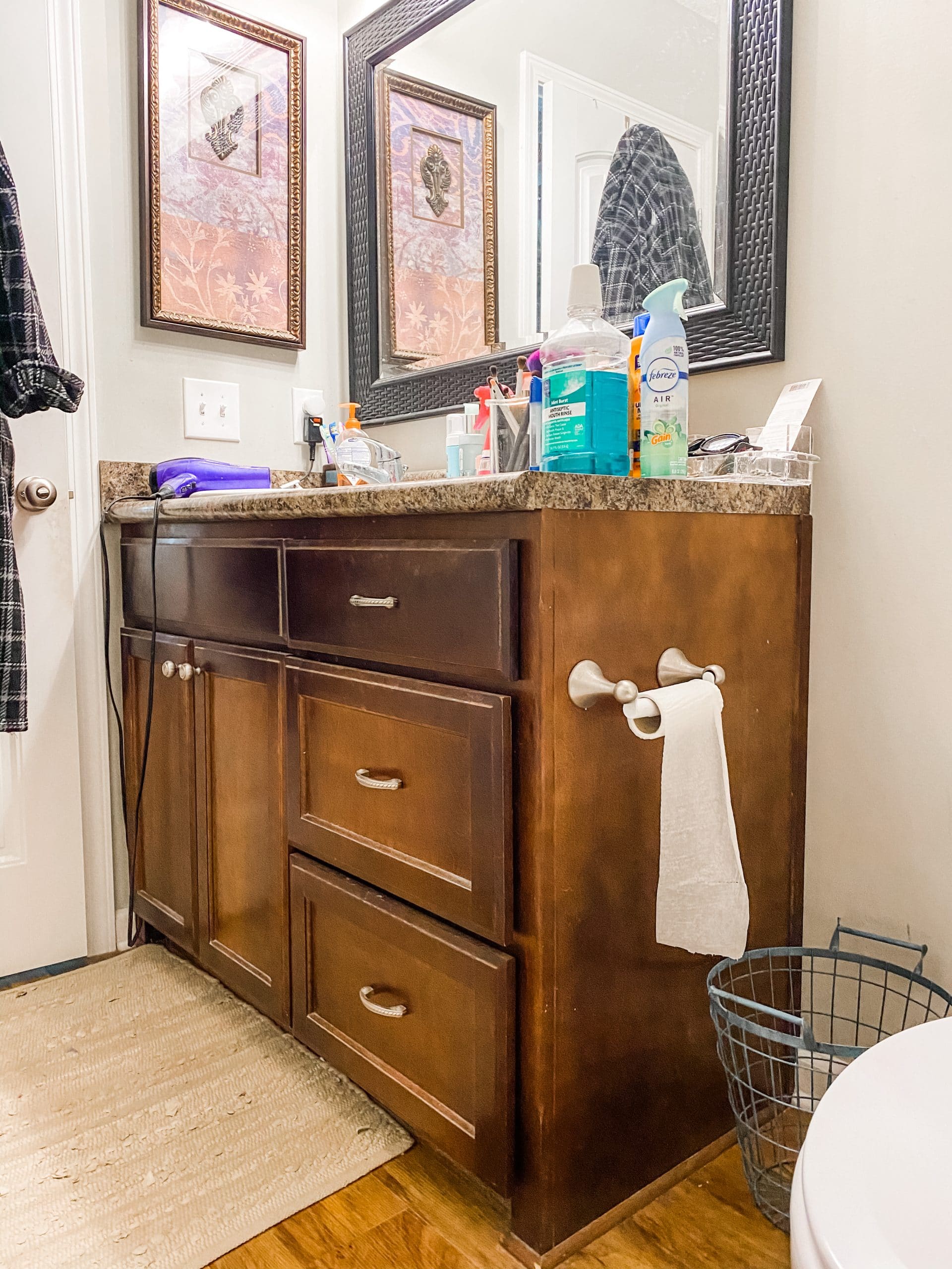 paint your bathroom cabinets in one weekend