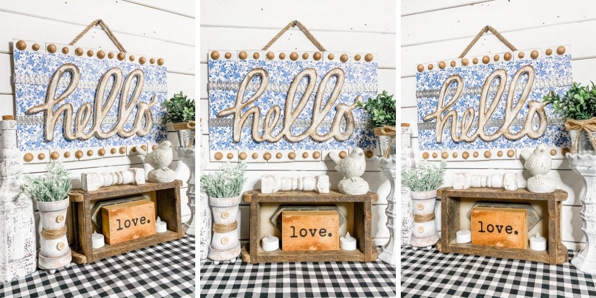 DIY Boho Hello Home Decor