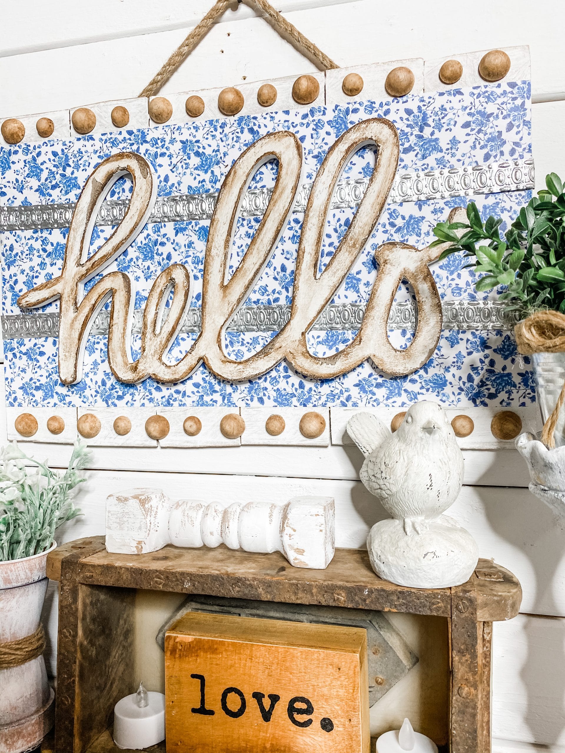 DIY Boho Hello Home Decor