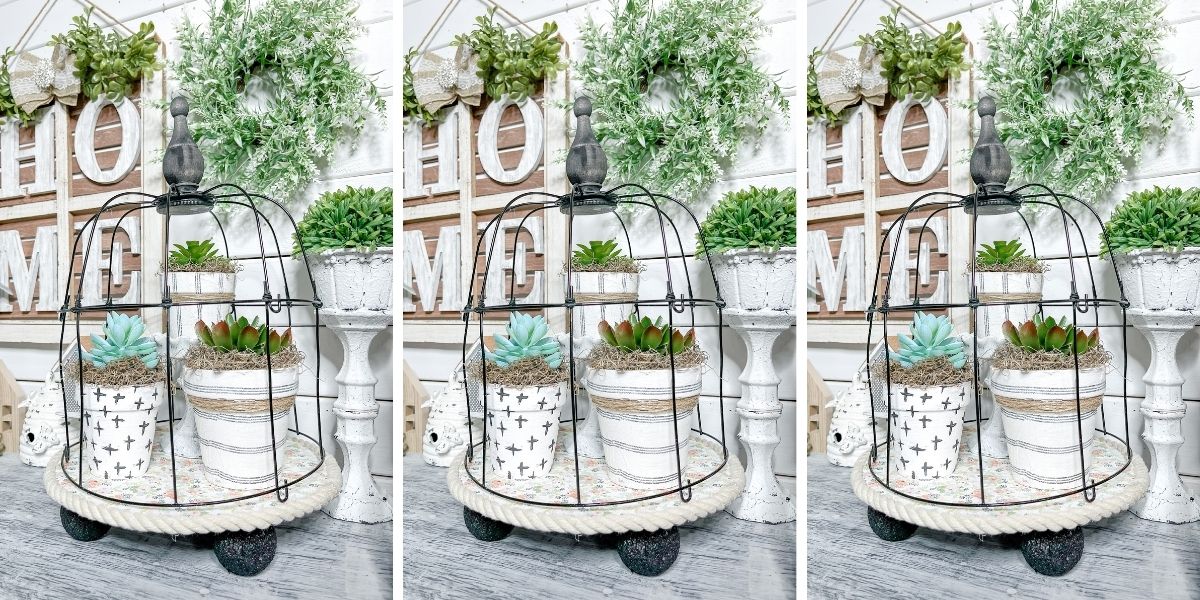 DIY Dollar Tree Shabby Chic Birdcage