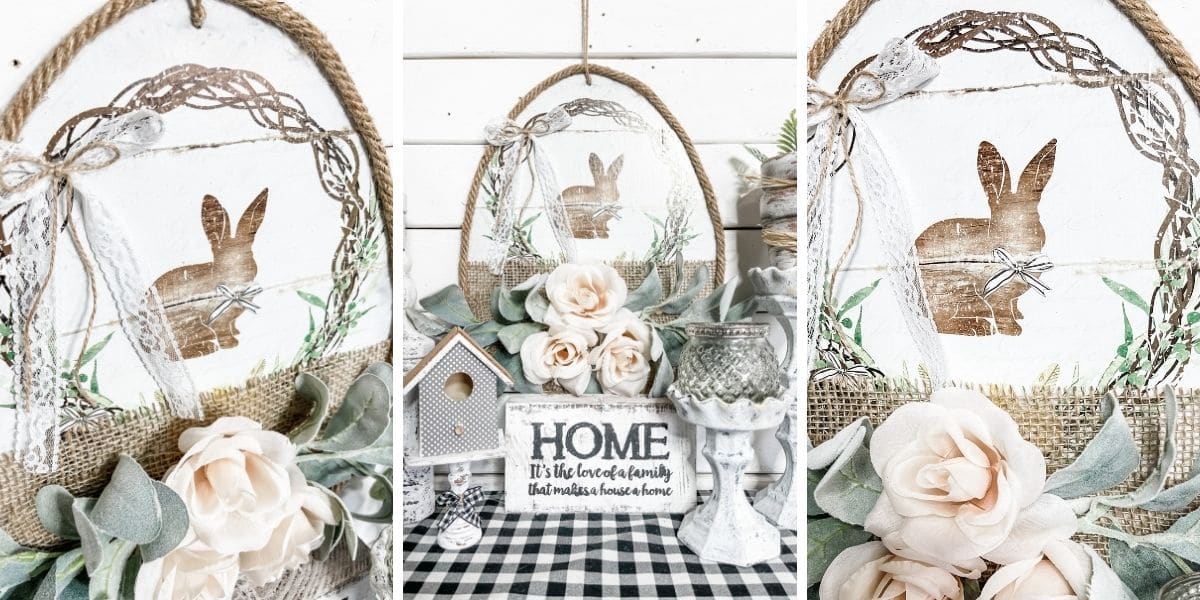 DIY Dollar Tree Shabby Chic Easter Decor