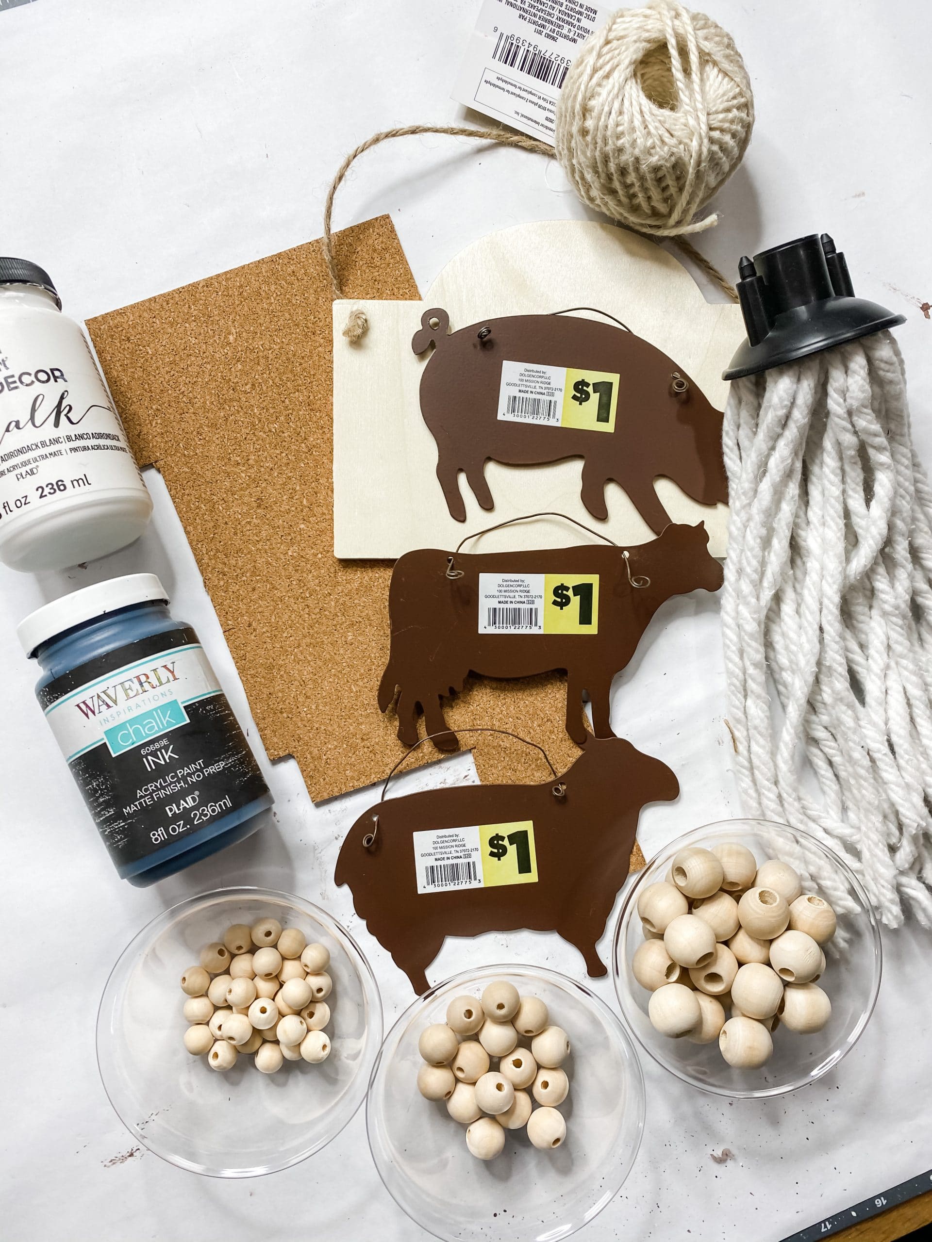 DIY Farmhouse Decor with Corkboard Cow