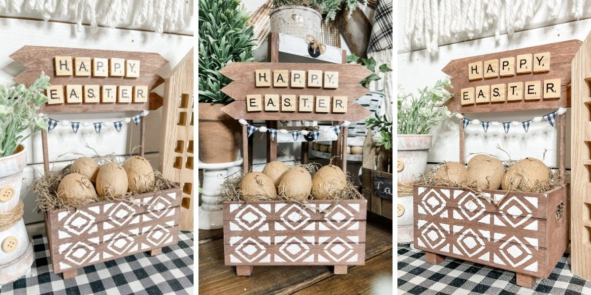 DIY Farmhouse Easter Crate