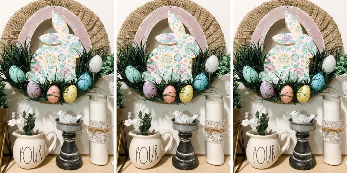 DIY Shabby Chic Easter Wreath