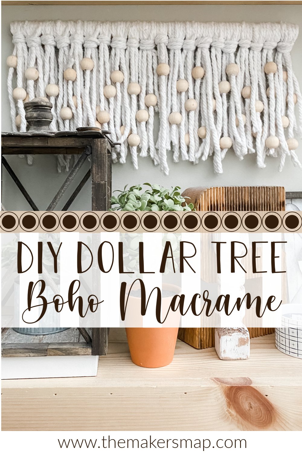 DIY Mop String Macrame Decor