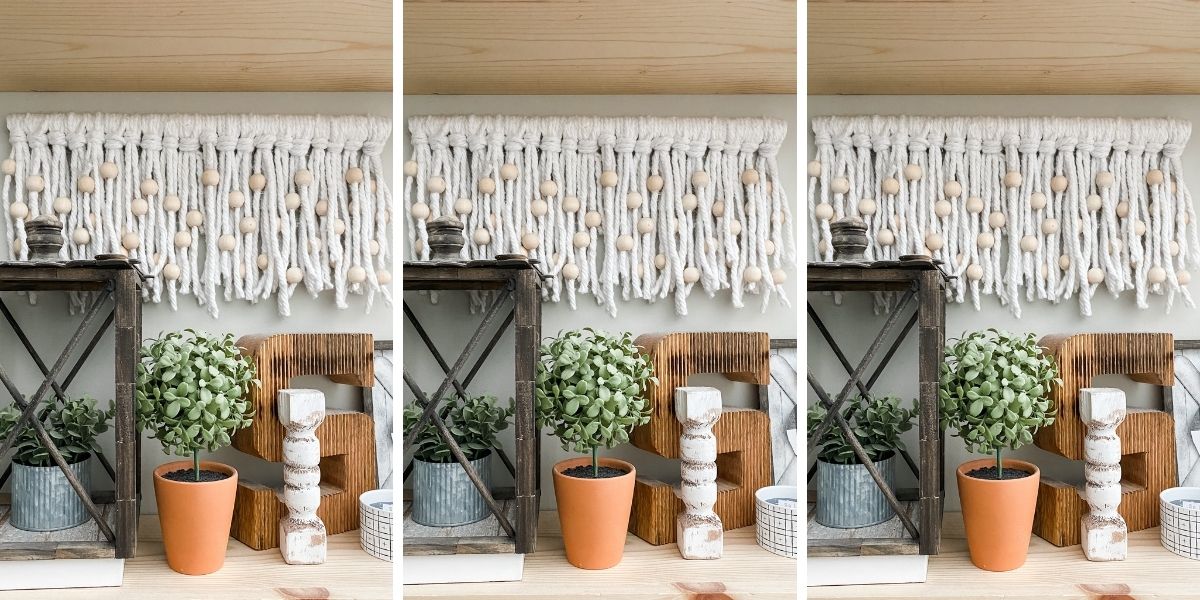 DIY Mop String Macrame Decor