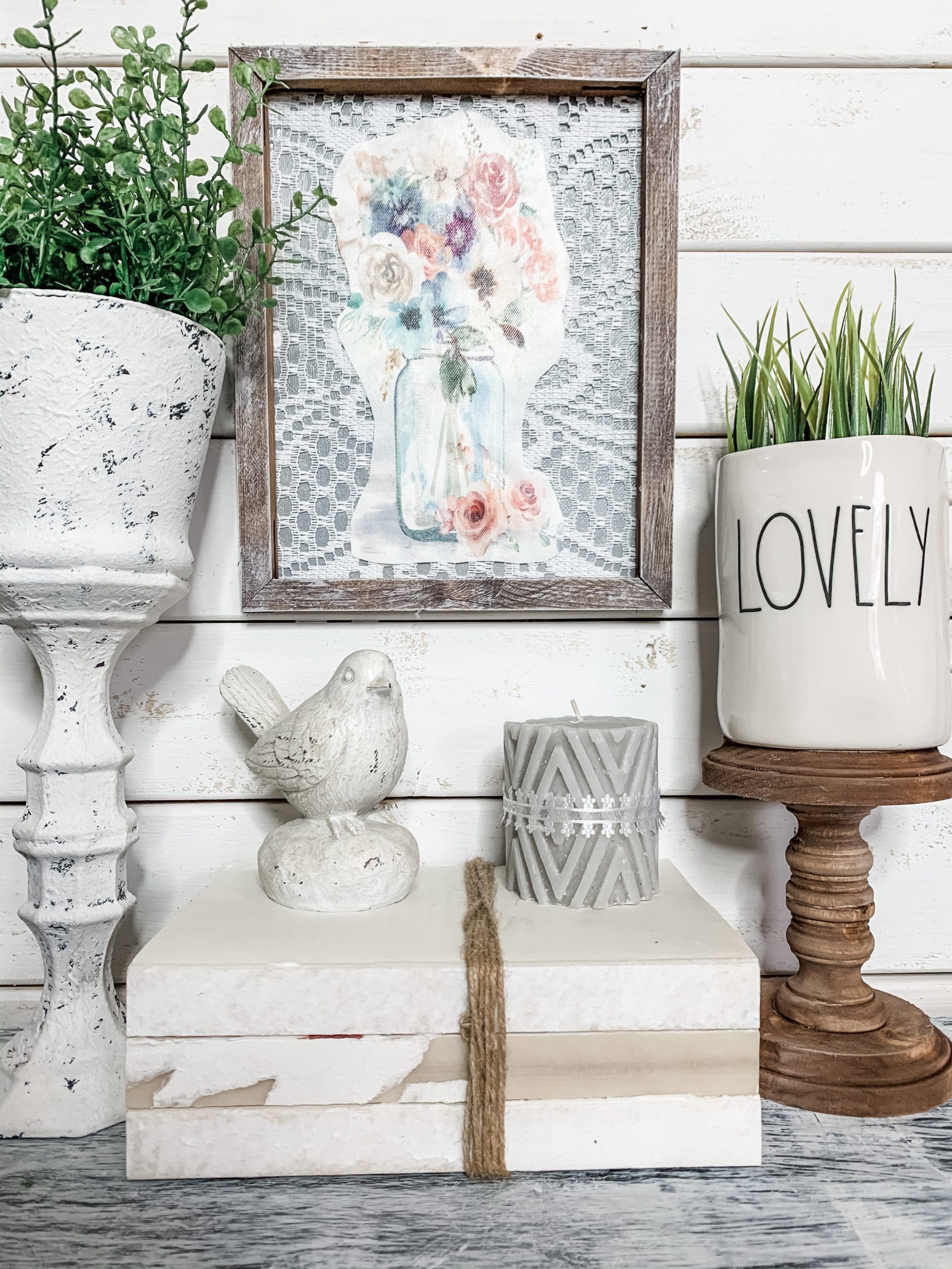 Dollar Tree DIY Shabby Farmhouse Wall Decor