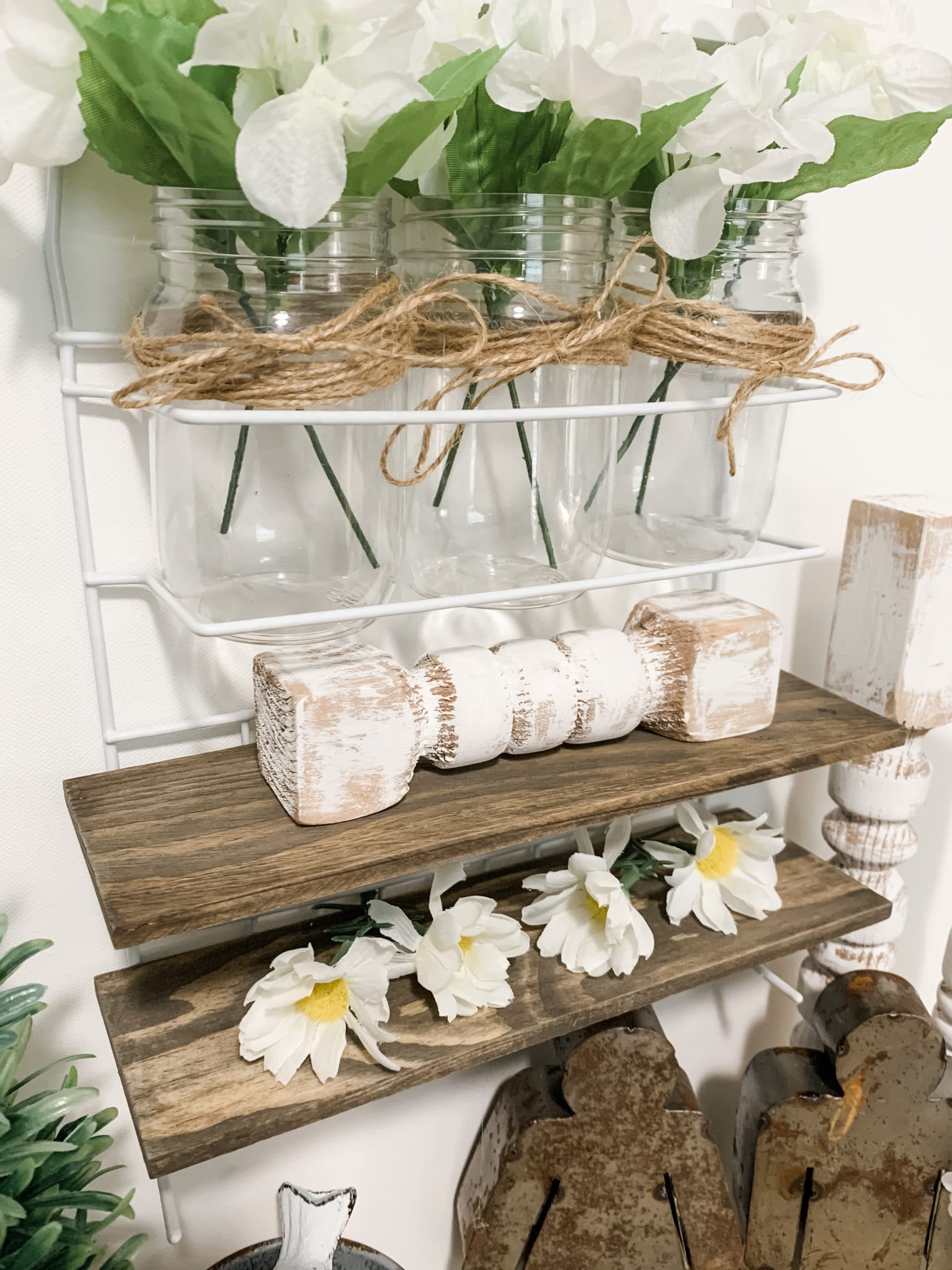 Dollar Tree Shower Organizer DIY Shelves