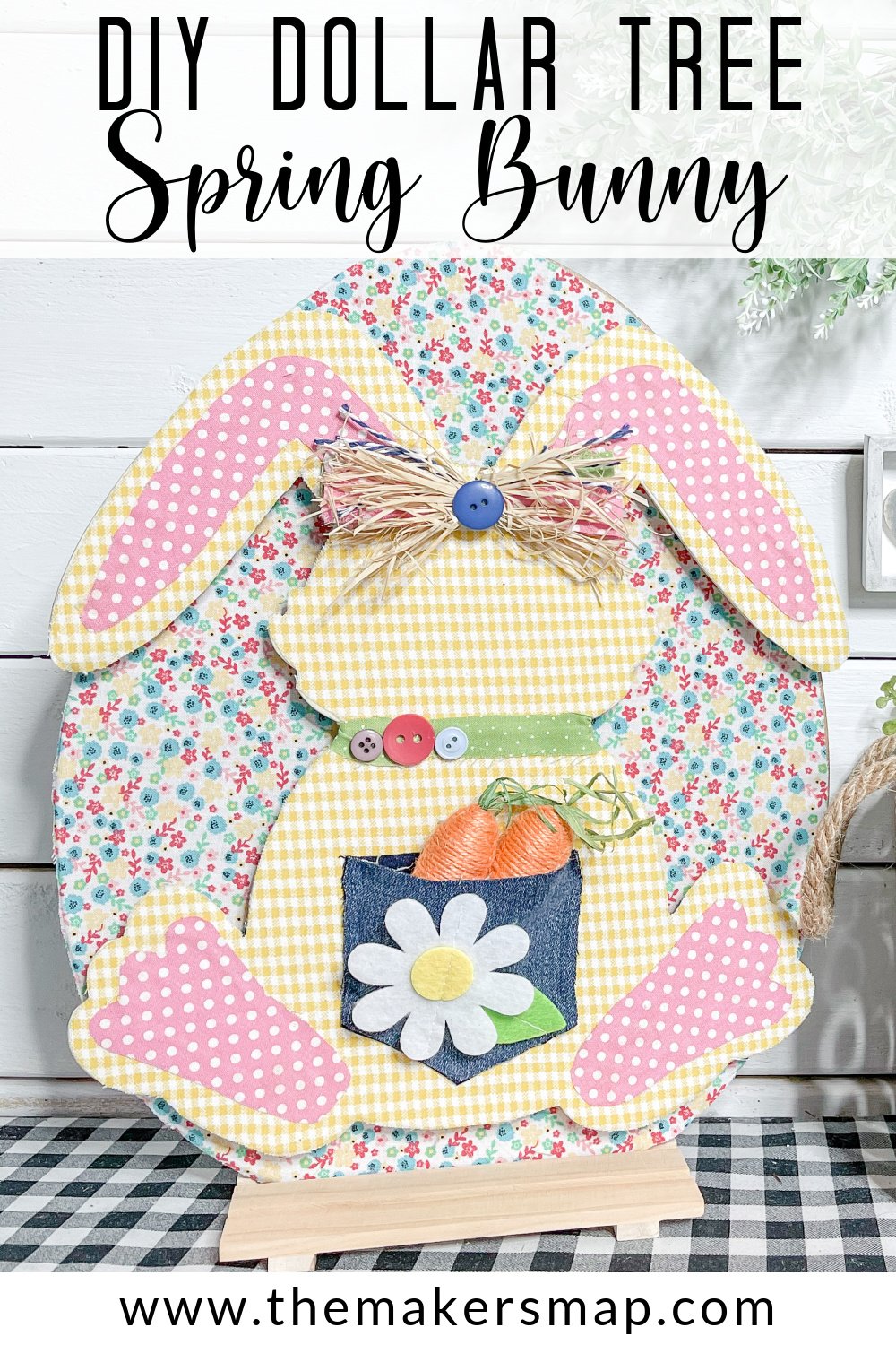 Easy DIY Dollar Tree Spring Bunny