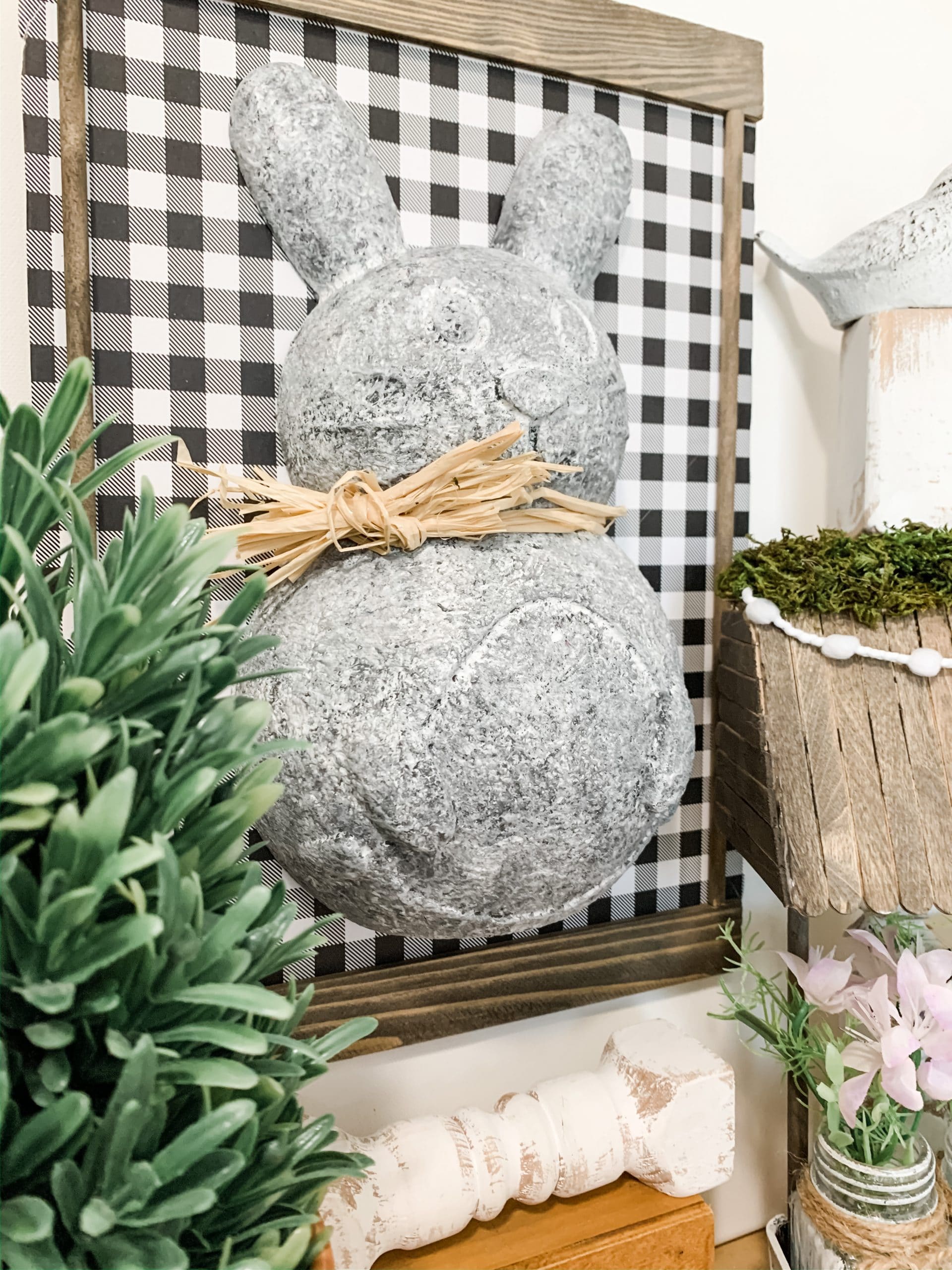 Dollar Tree DIY Concrete Bunny