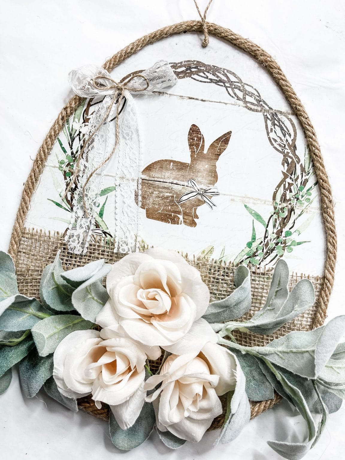DIY Dollar Tree Shabby Chic Easter Decor - Easy Easter Decor