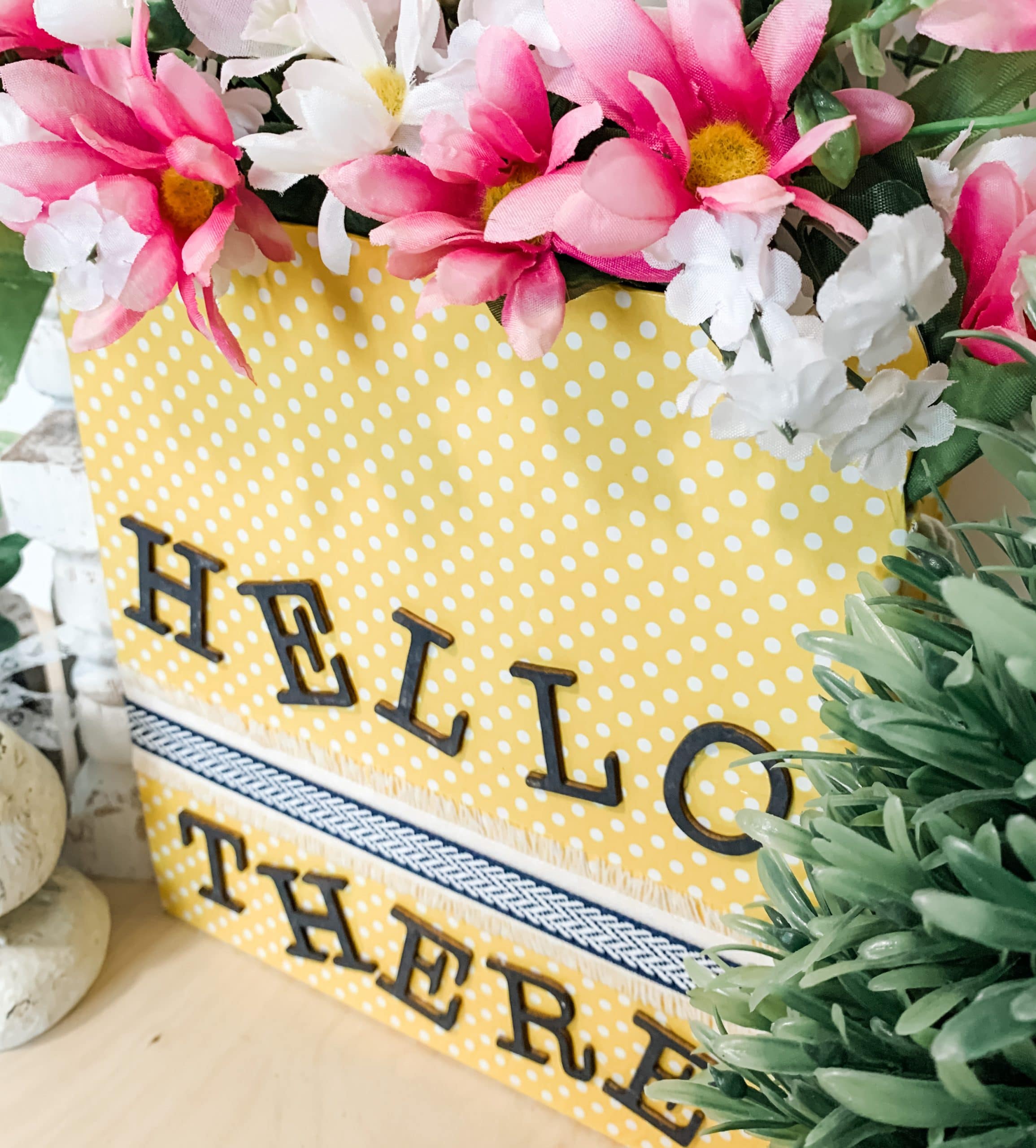 DIY Spring Flower Box Decor