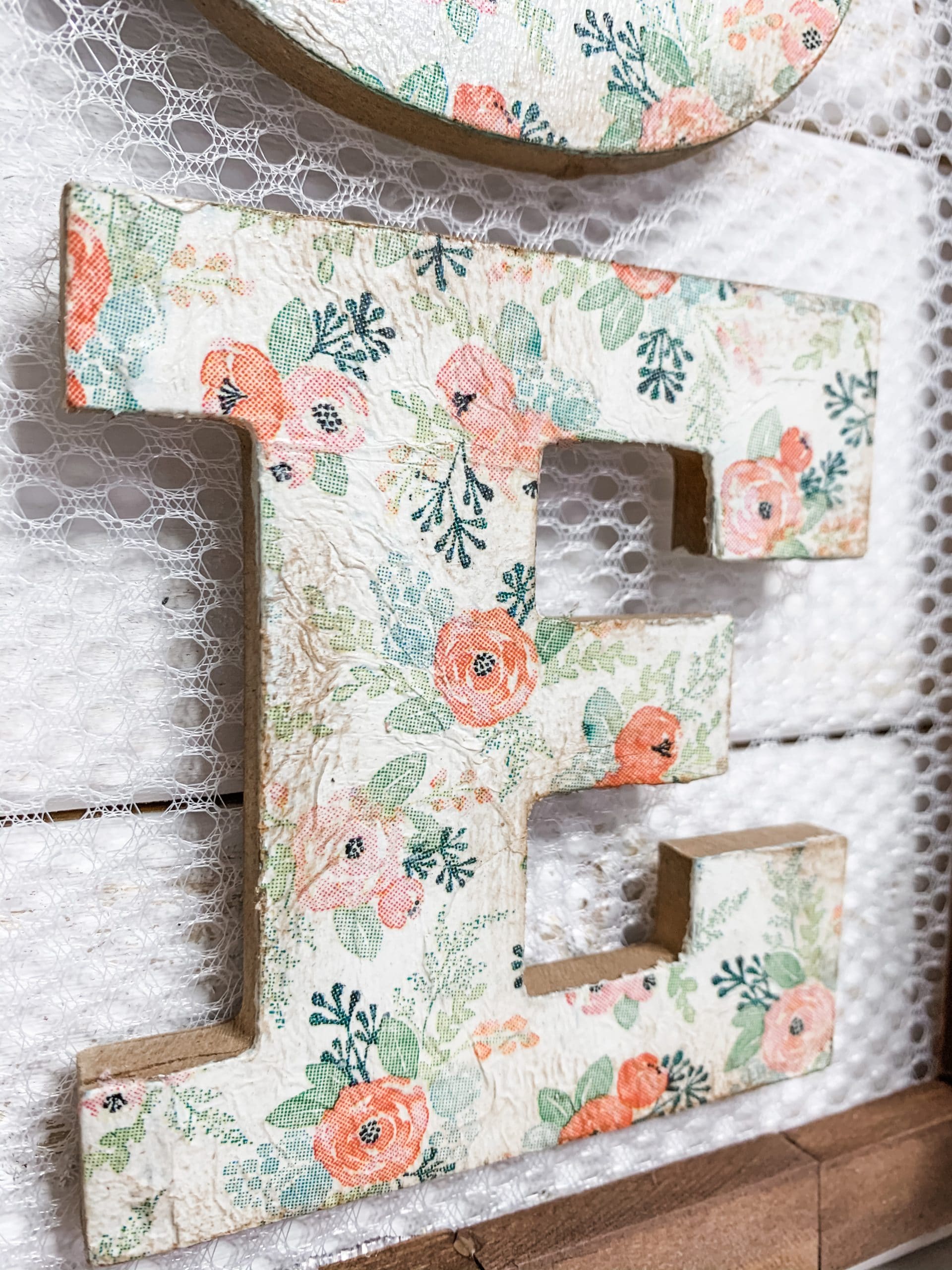 Dollar Tree DIY Shabby Chic Home Sign