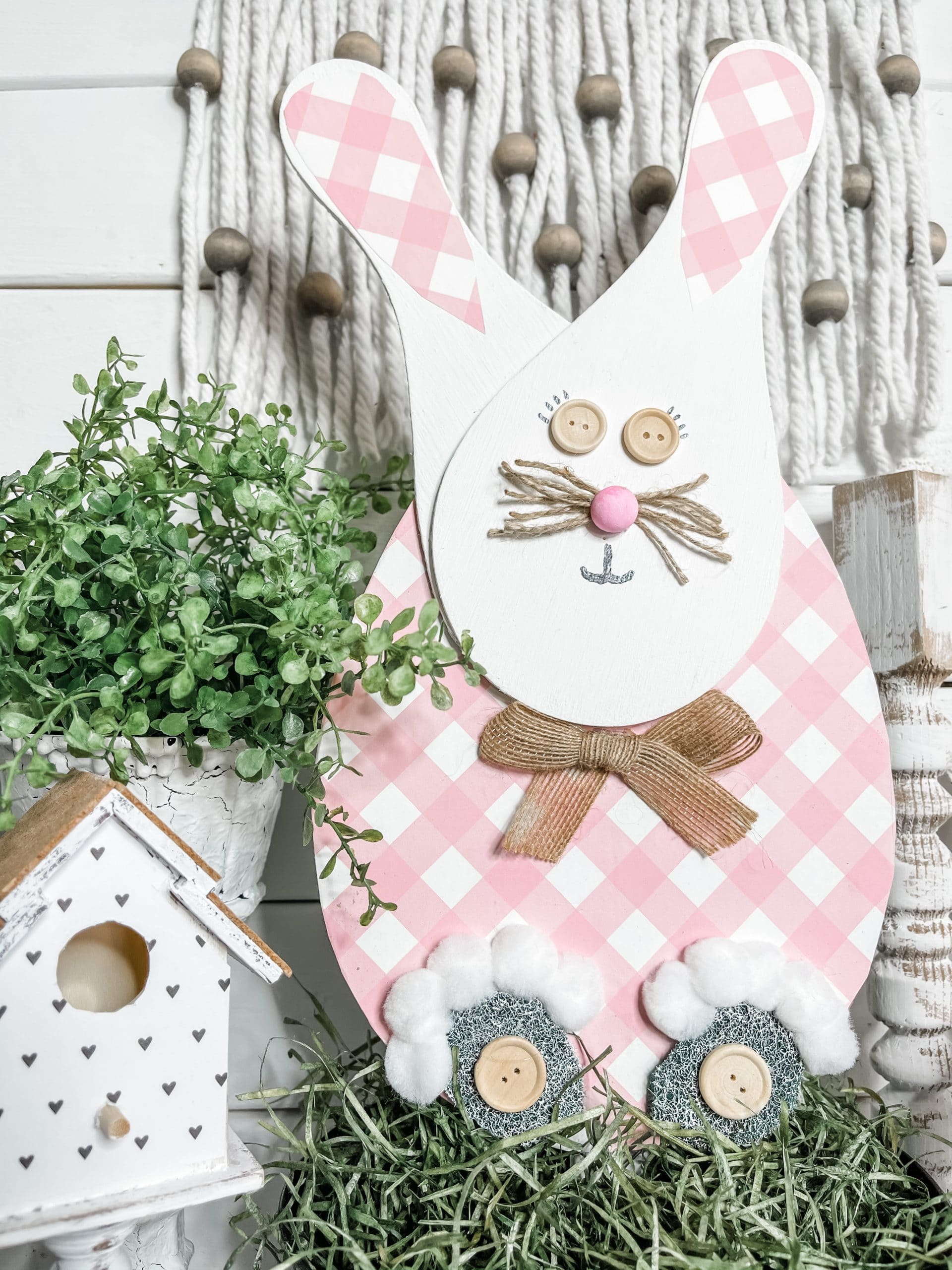 DIY Dollar Tree Paddle Board Easter Bunny