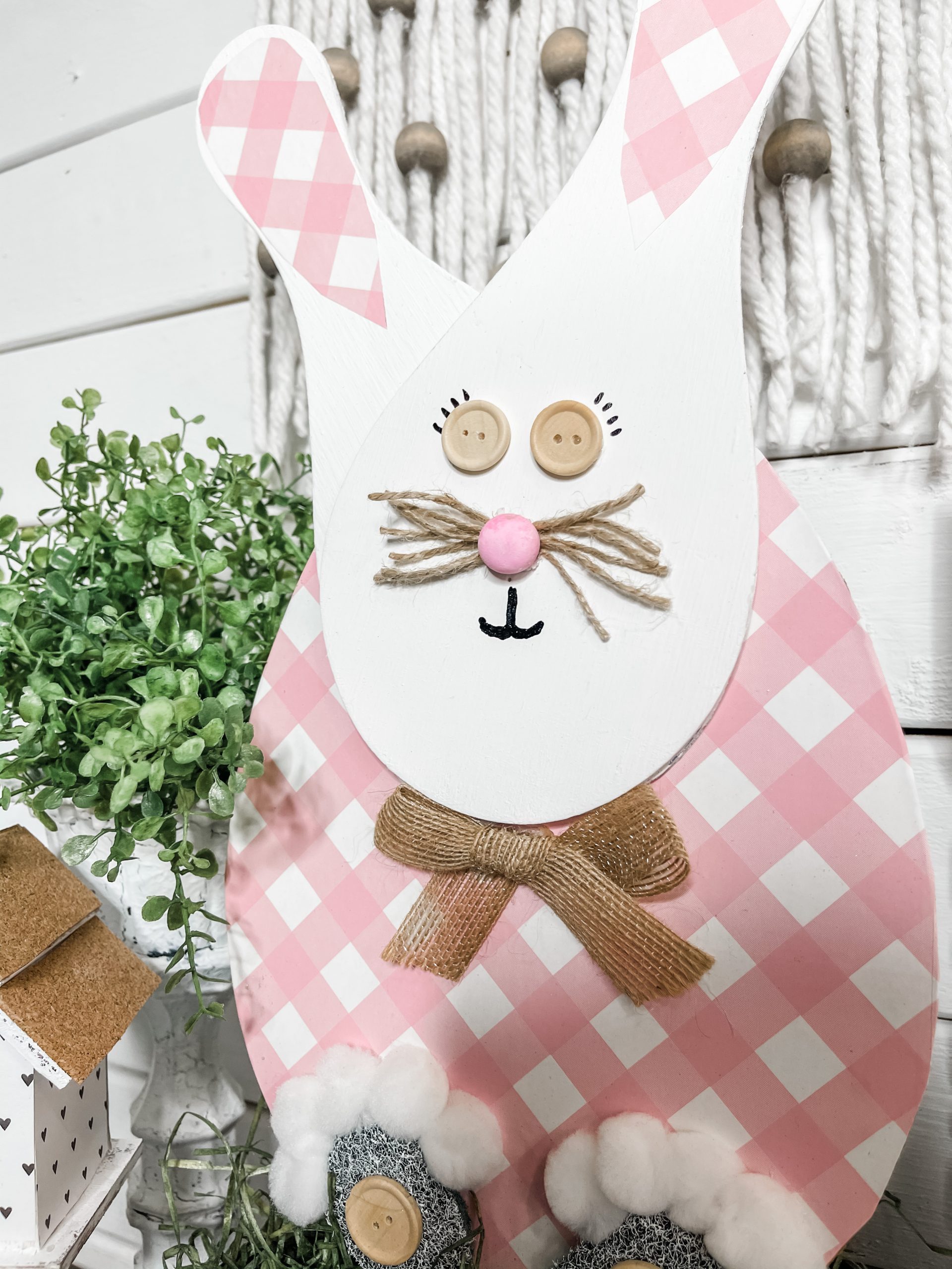 DIY Dollar Tree Paddle Board Easter Bunny