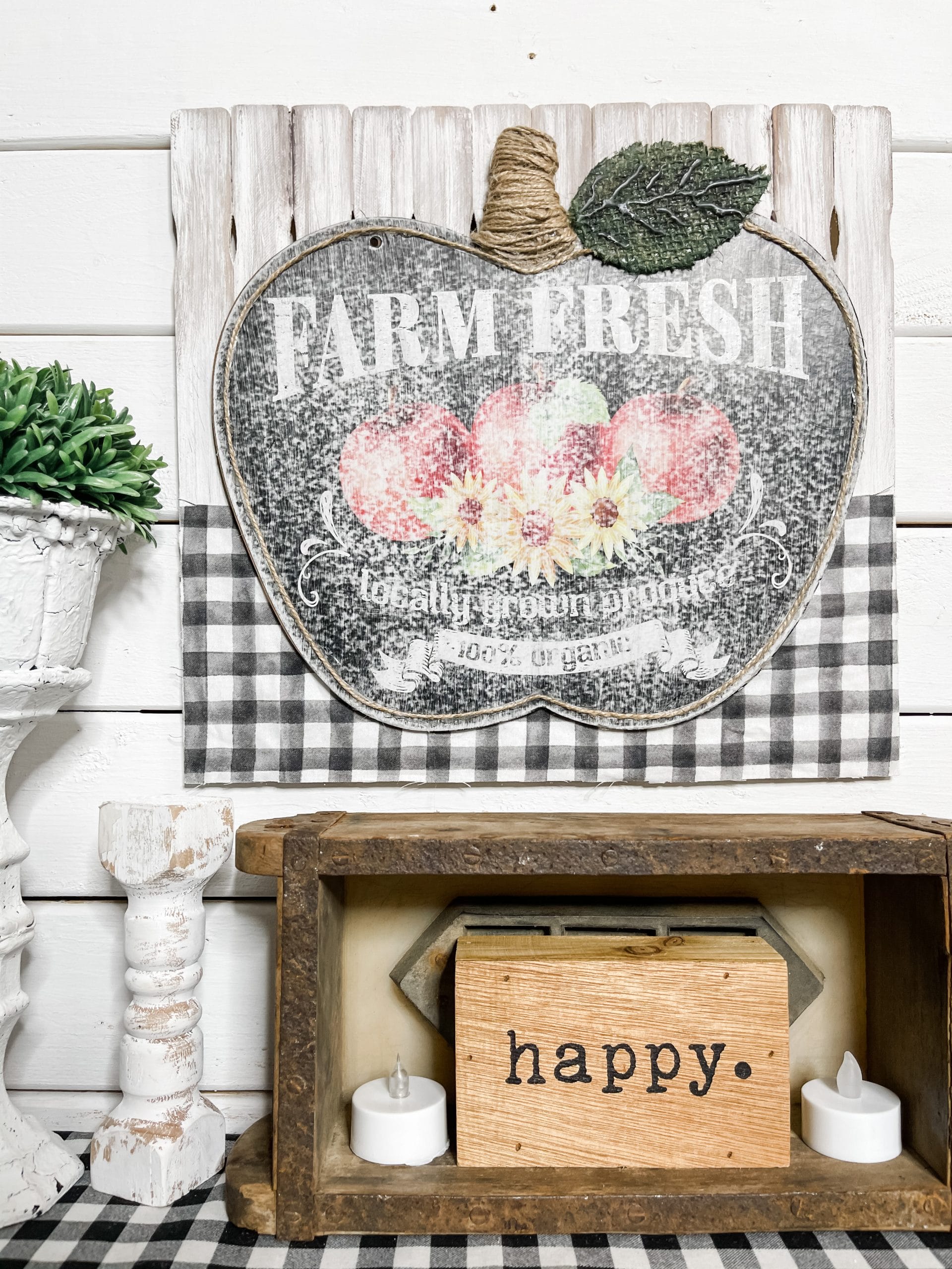 Dollar Tree Apple DIY Farmhouse Decor