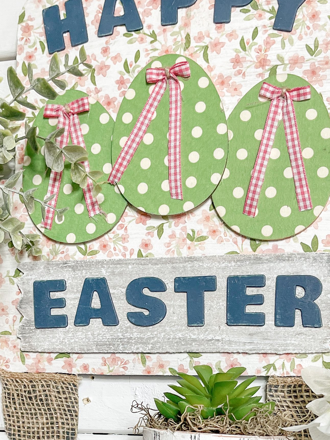 DIY Shabby Chic Happy Easter Truck