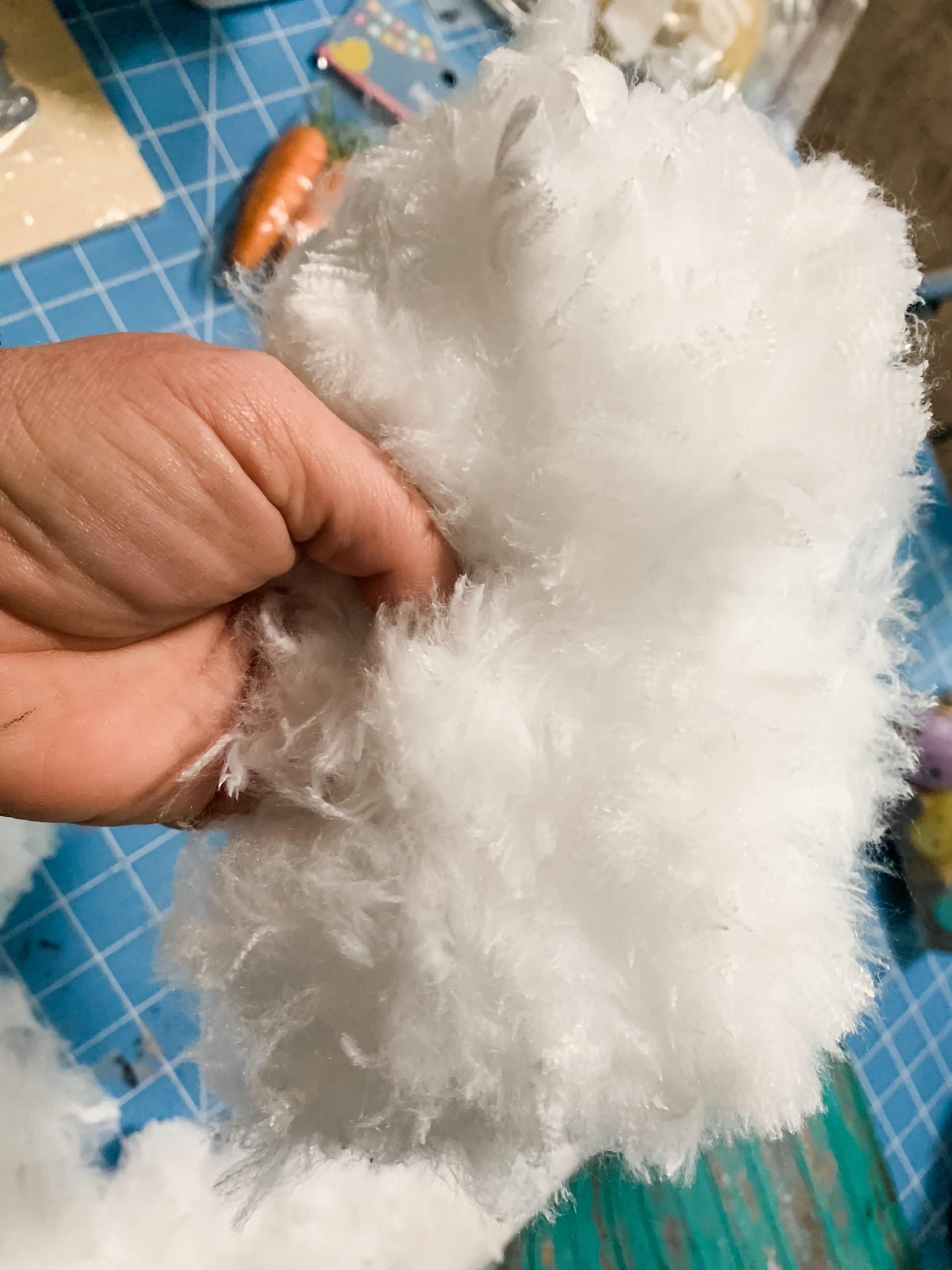 Dollar Tree Duster DIY Easter Wreath