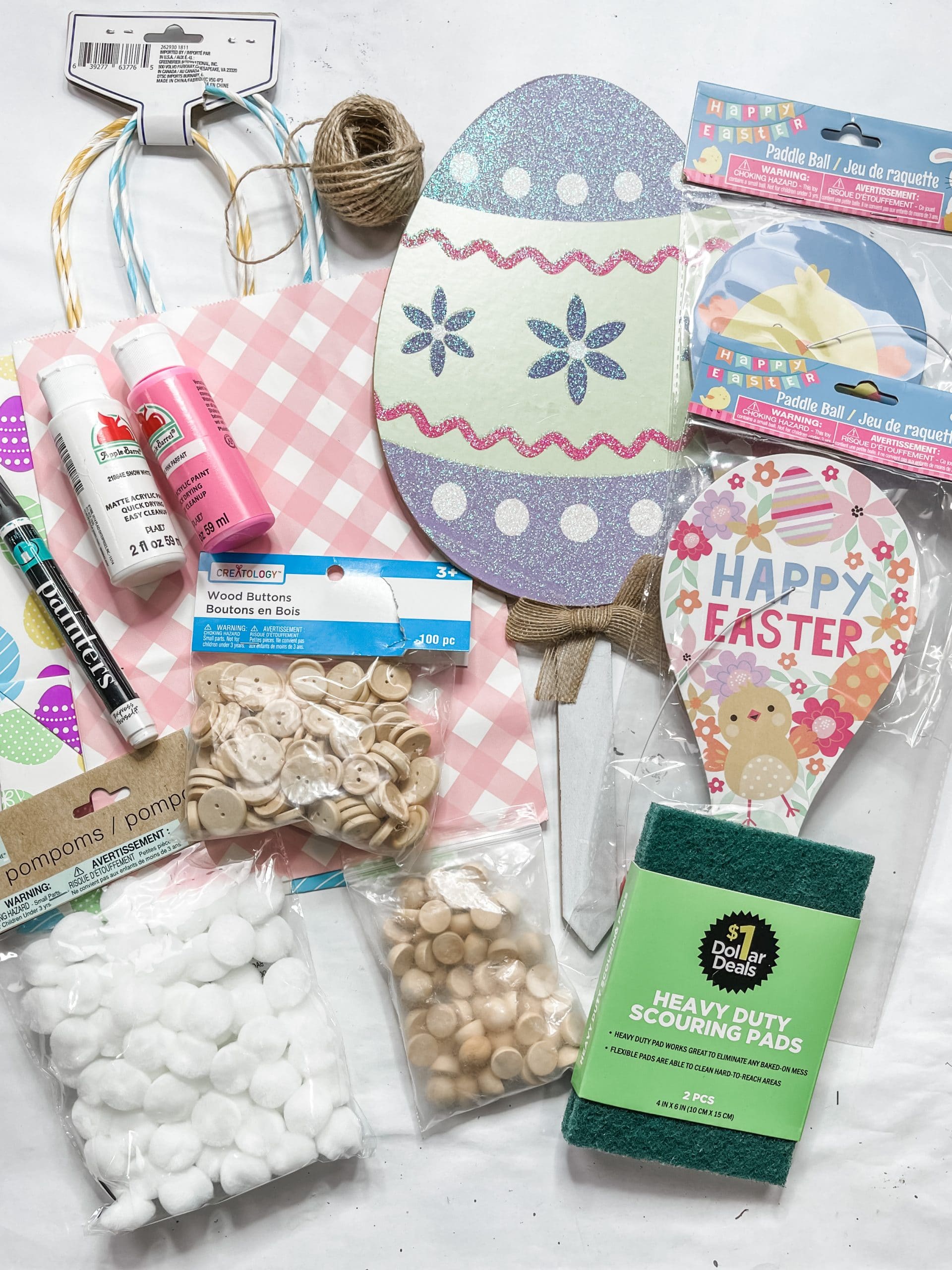 DIY Dollar Tree Paddle Board Easter Bunny