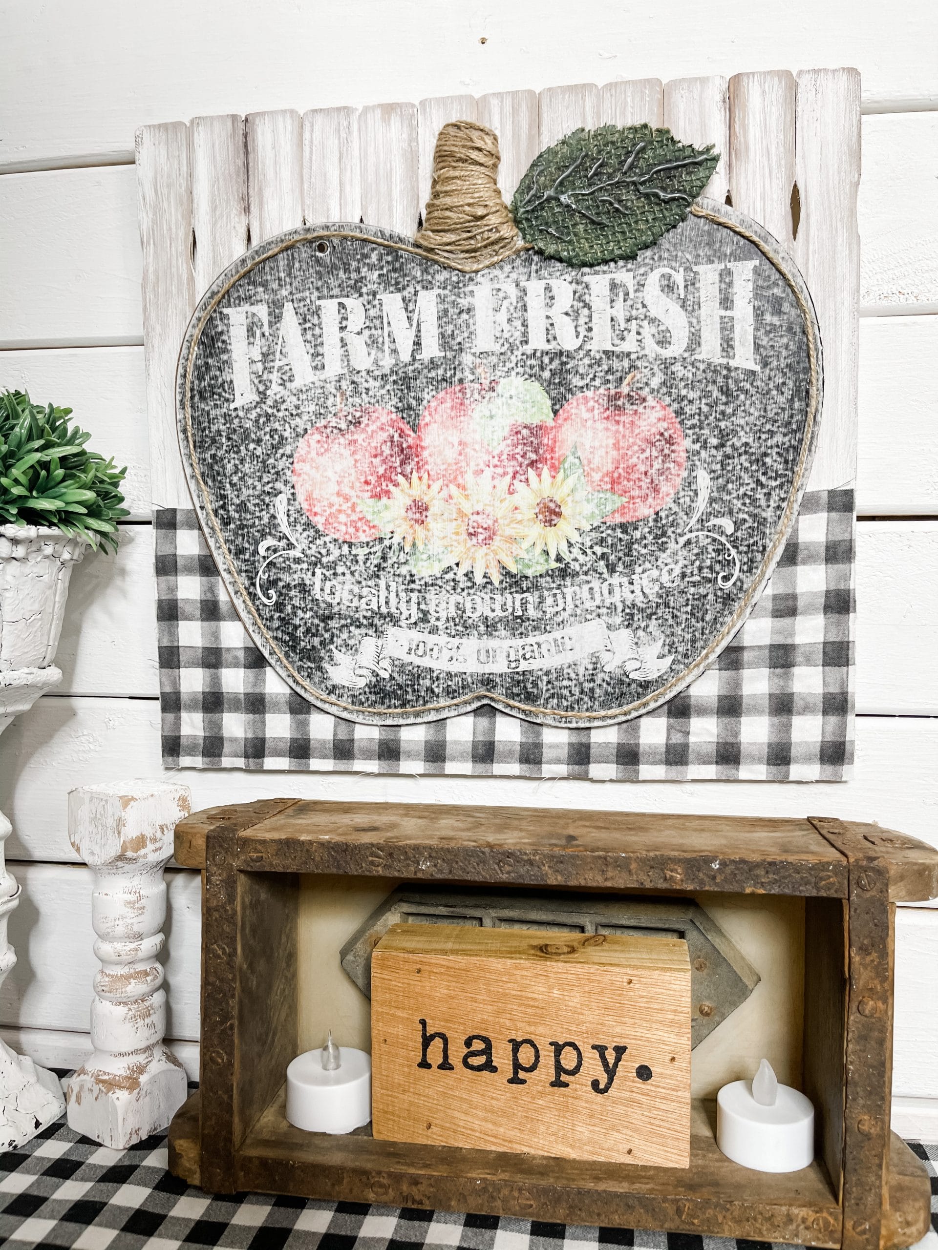 Dollar Tree Apple DIY Farmhouse Decor