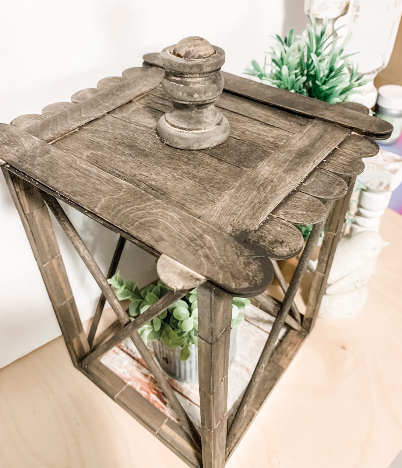 DIY Dollar Tree Lantern Easy Everyday Decor DIY Tutorial