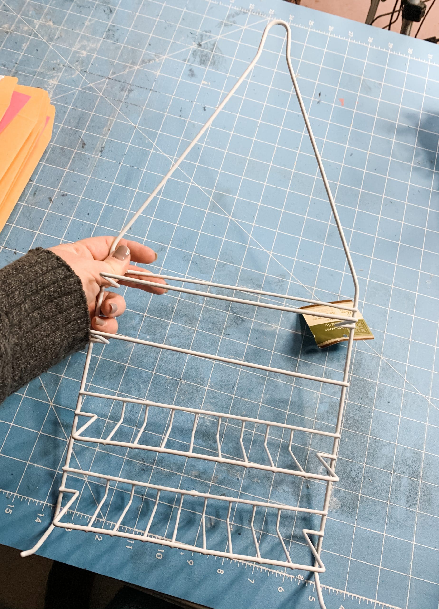 Dollar Tree Shower Organizer DIY Shelves