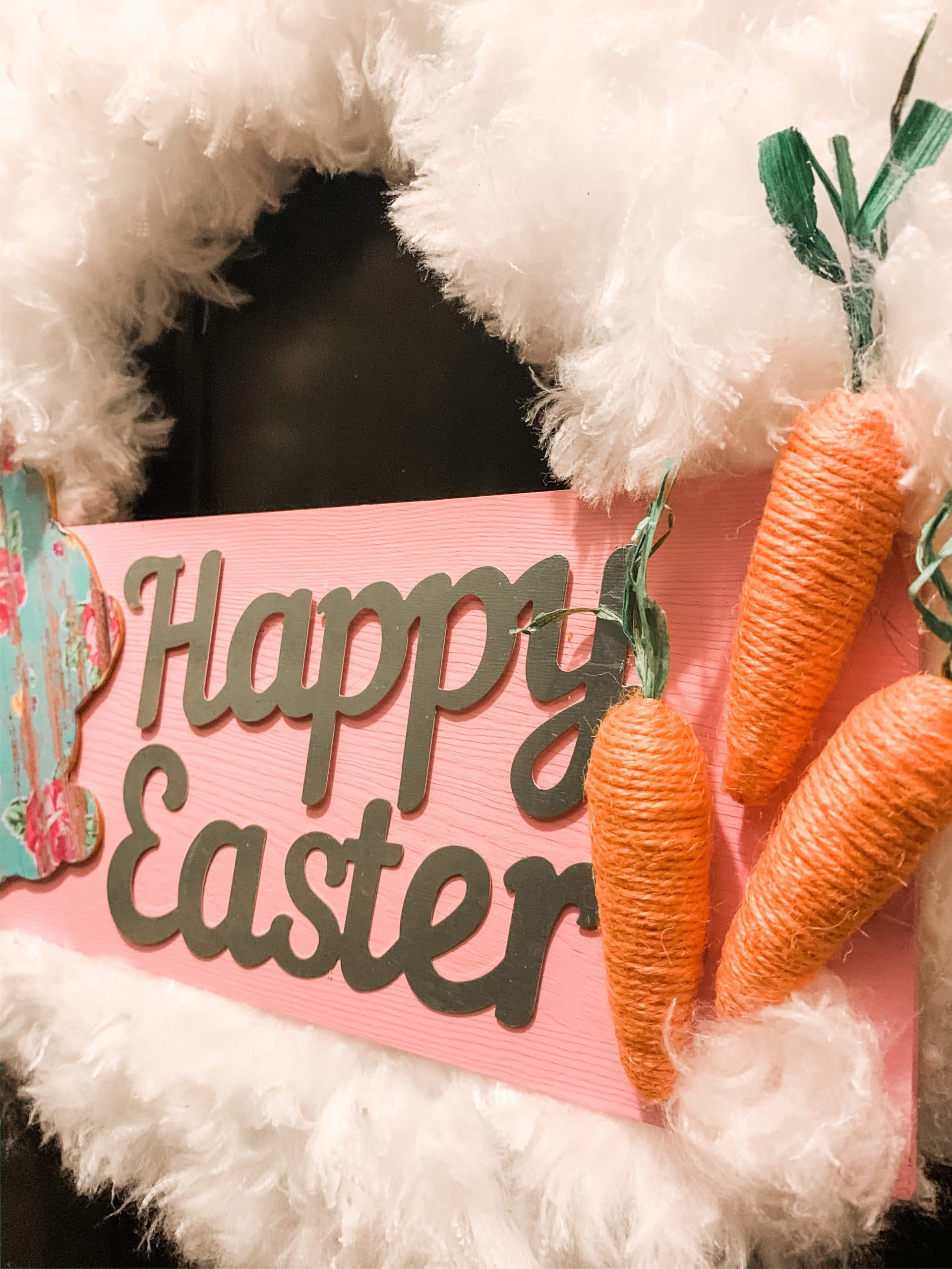 Dollar Tree Duster DIY Easter Wreath