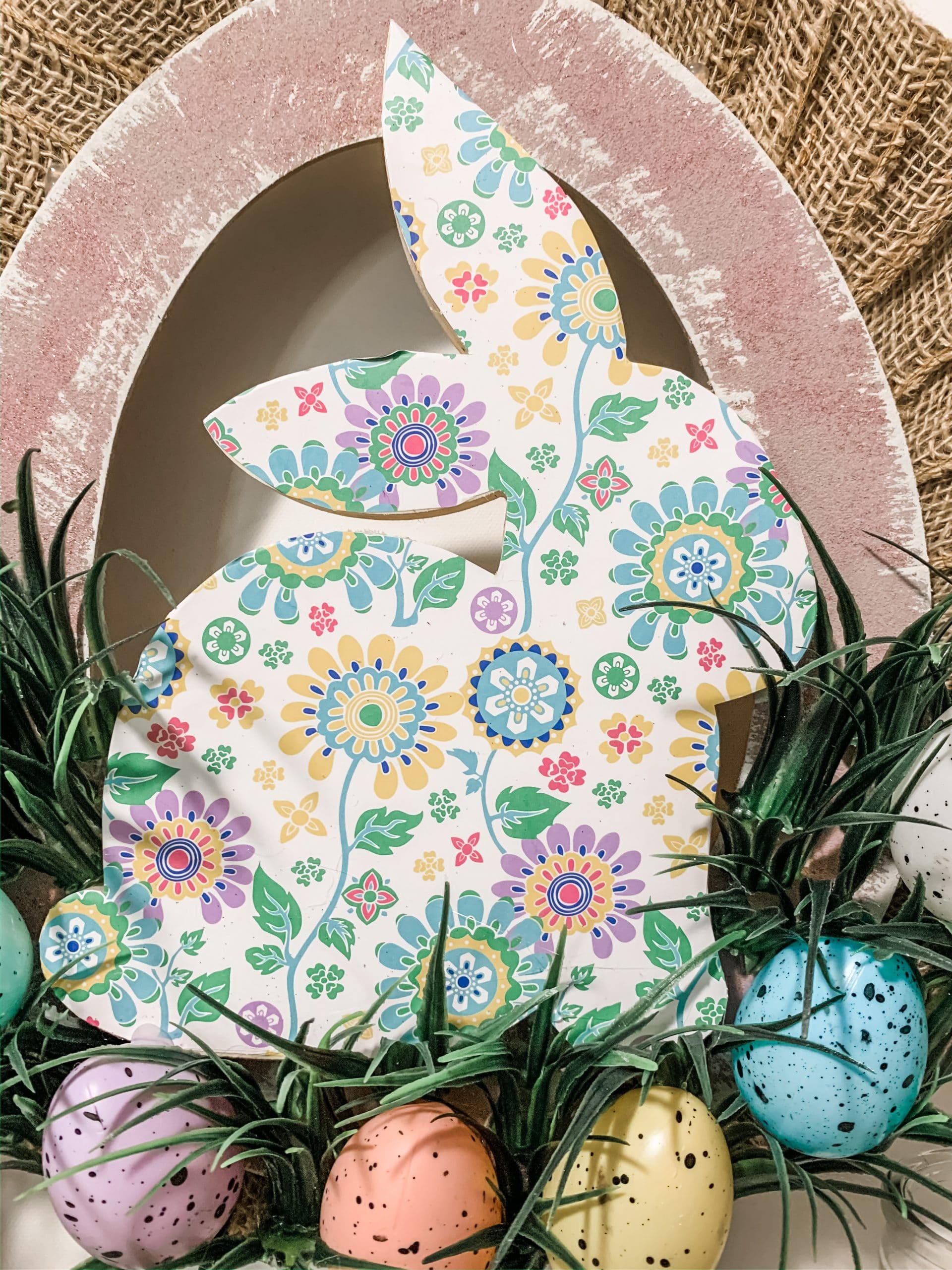 DIY Shabby Chic Easter Wreath