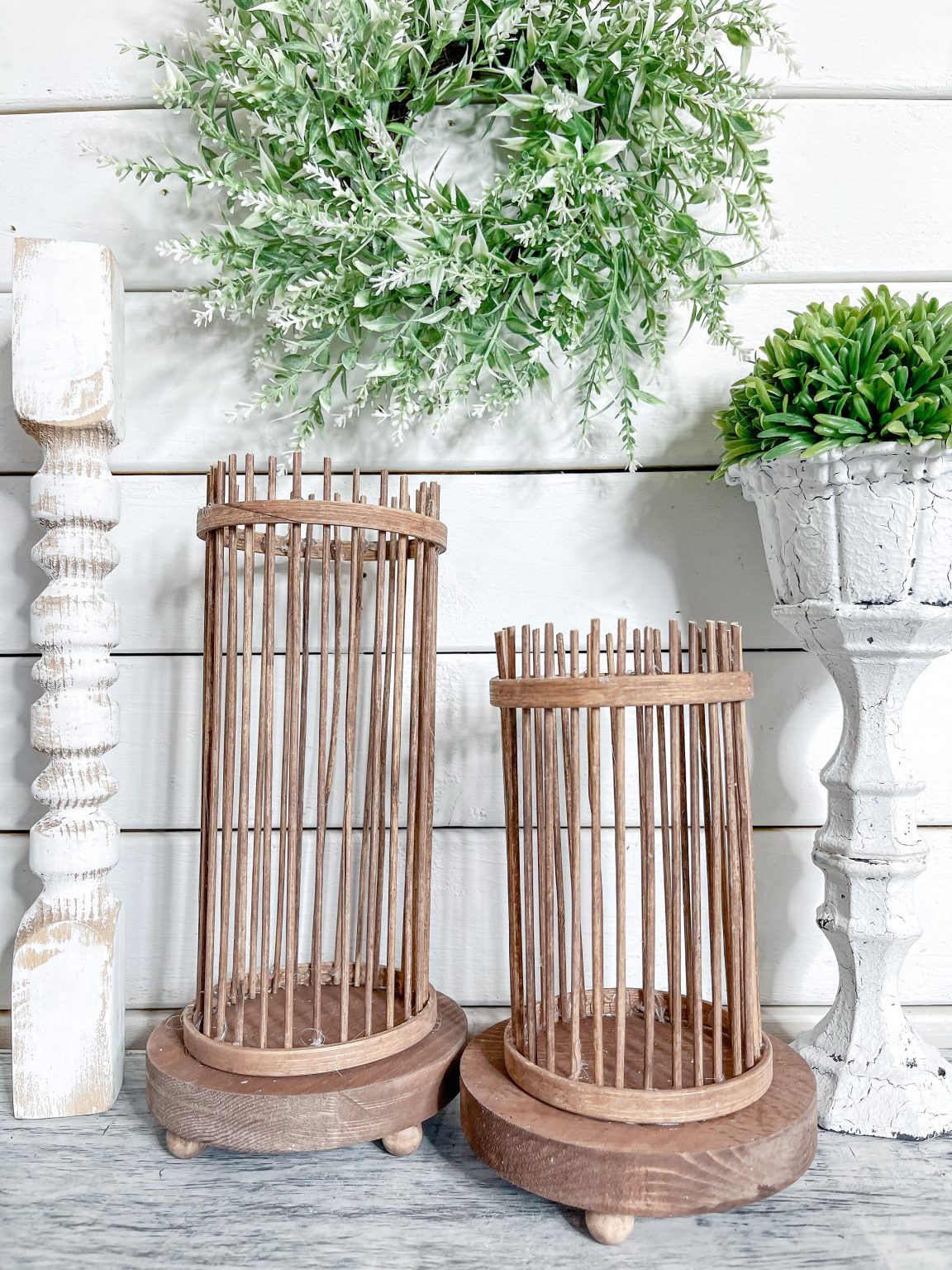 DIY Dollar Tree Farmhouse Candle Bases Easy DIY Tutorial
