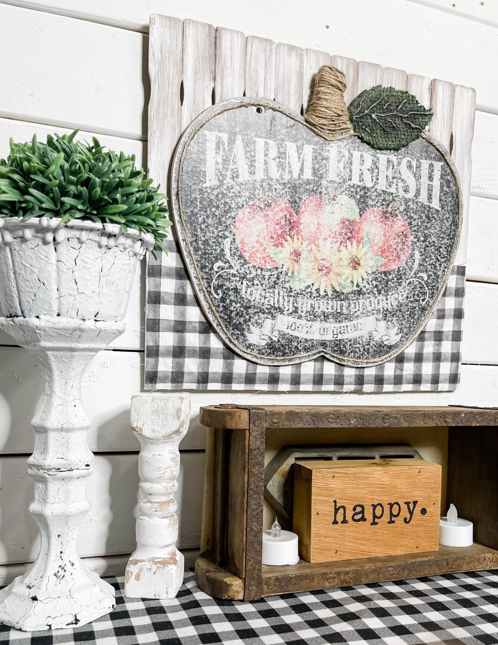 Dollar Tree Apple DIY Farmhouse Decor