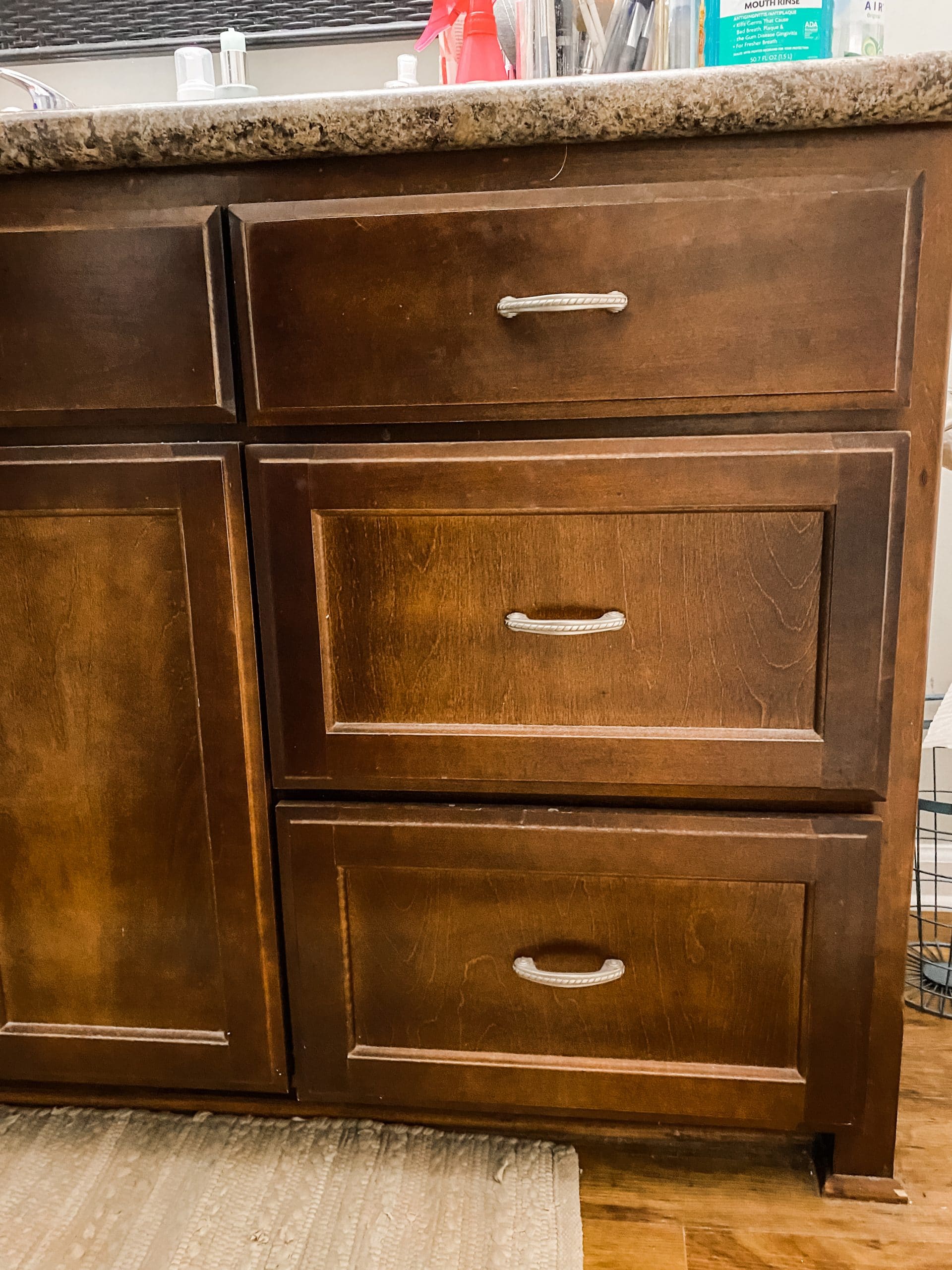 paint your bathroom cabinets in one weekend