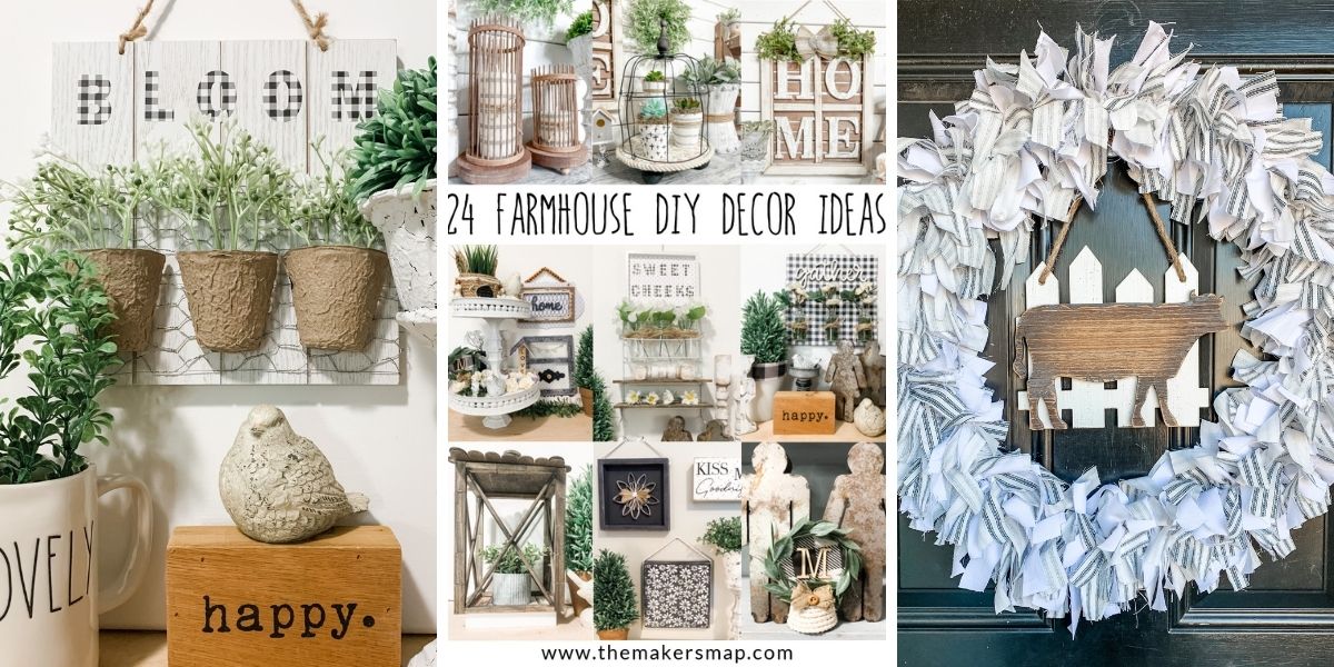 24 Farmhouse Decor DIY Ideas