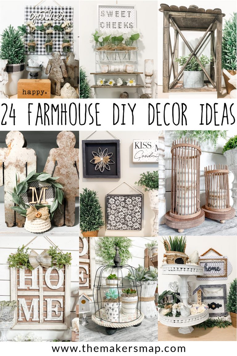 24 Farmhouse Decor DIY Ideas The Makers Map with Amber Strong