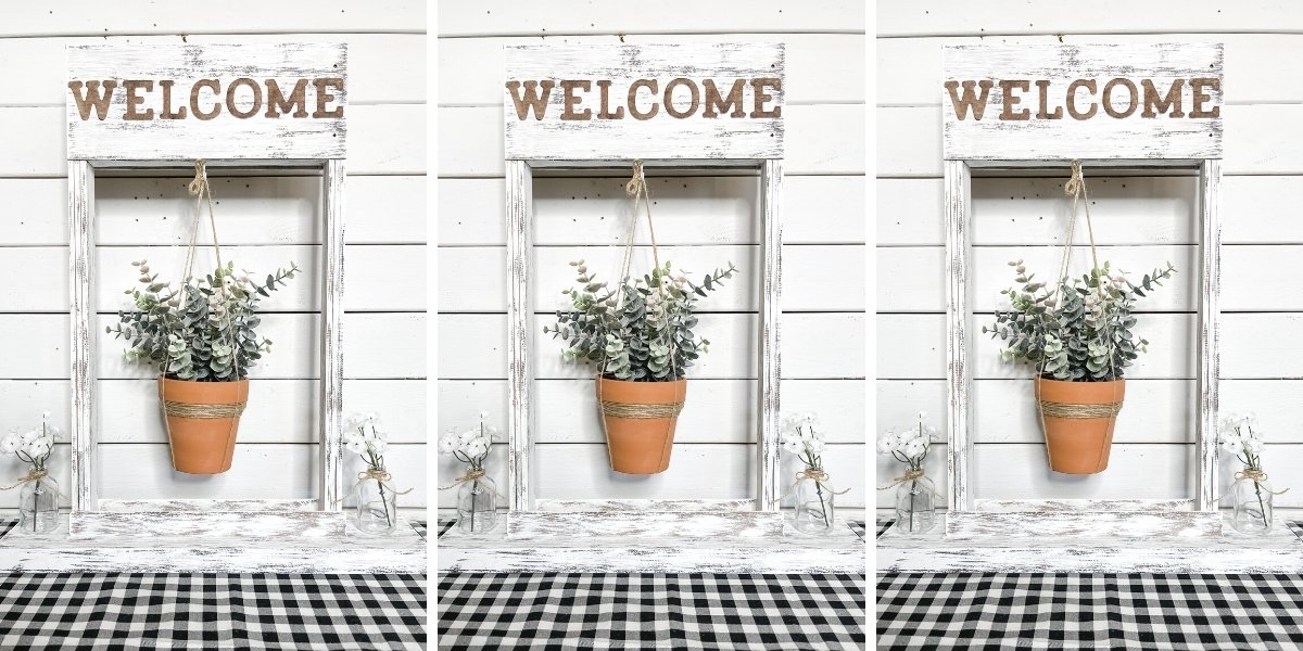 DIY Front Porch Hanging Flower Basket Stand