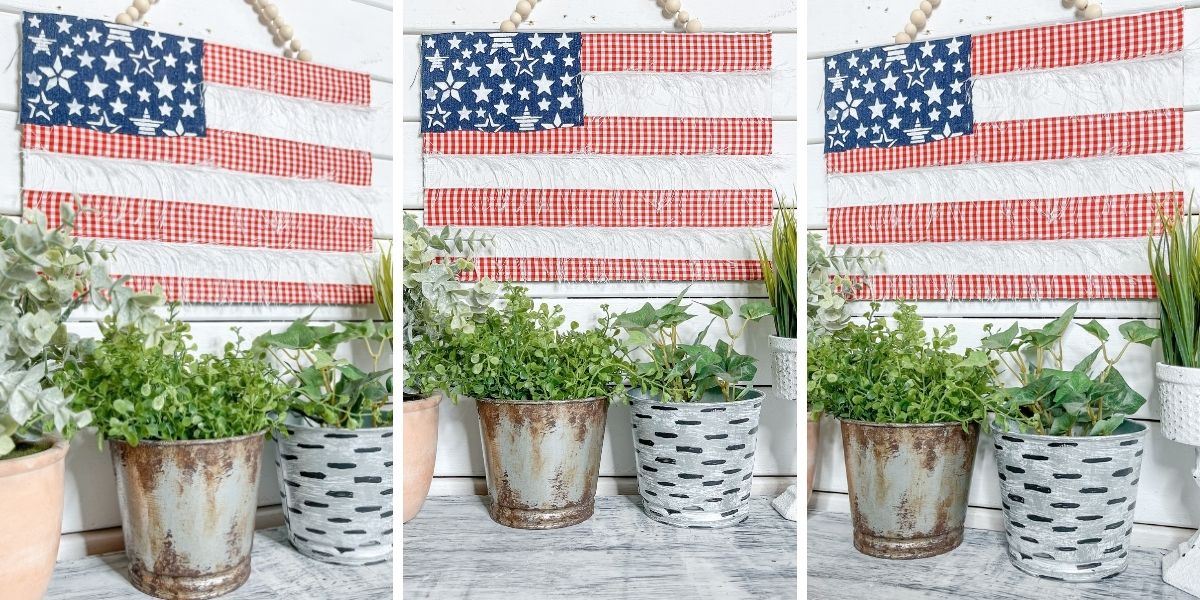 DIY Blue Jean American Flag