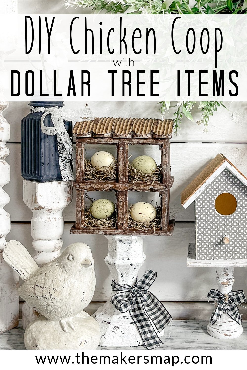 DIY Chicken Coop Decor with Dollar Tree Items - Easy Decor DIY