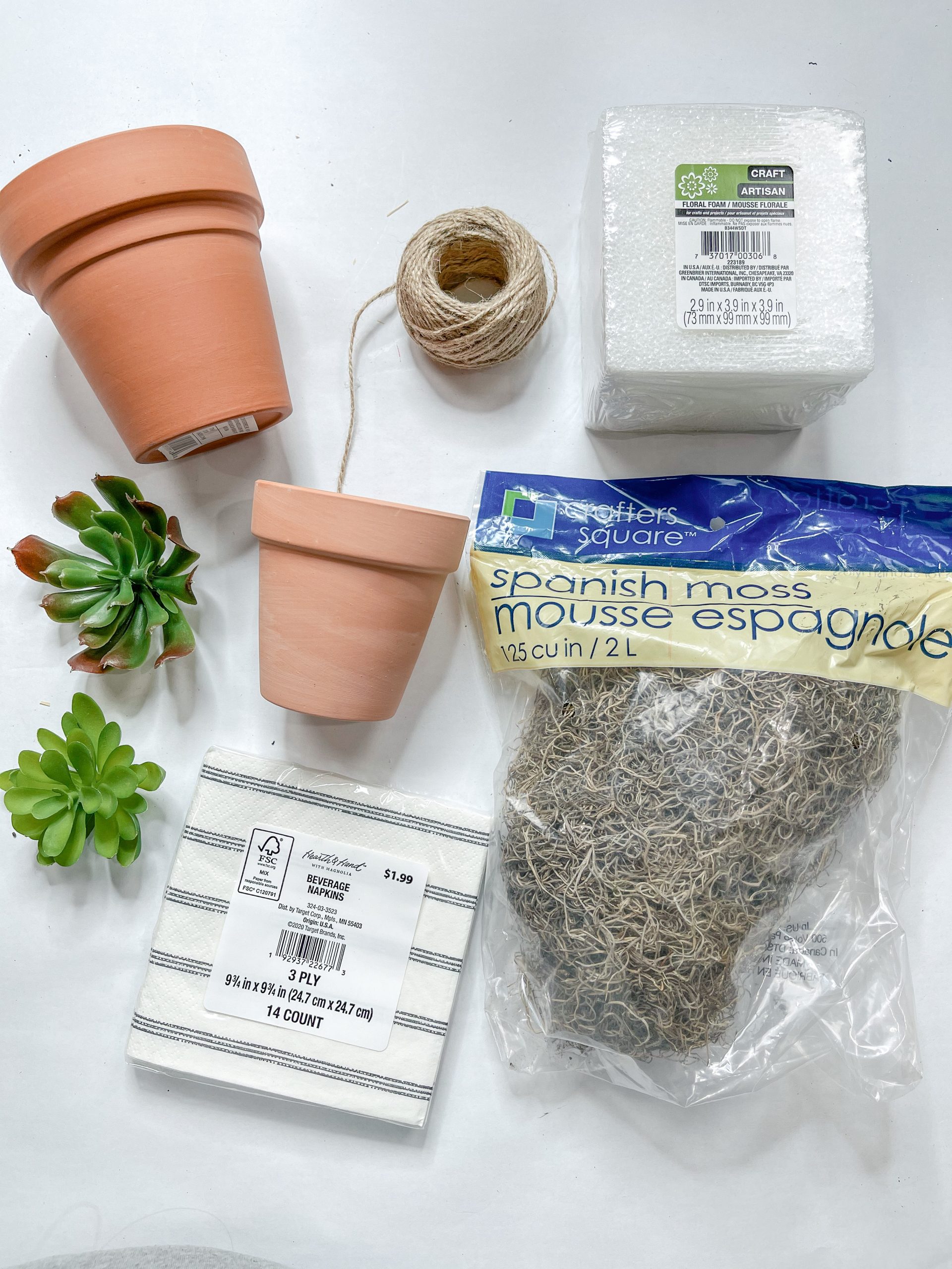 Dollar Tree DIY Farmhouse Terracotta Pots