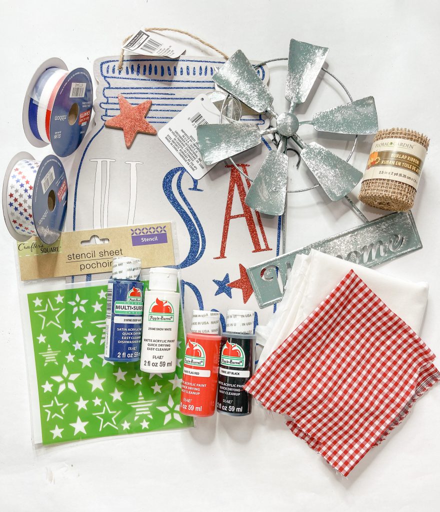 DIY Patriotic Dollar Tree Mason Jar Easy Decor DIY Tutorial