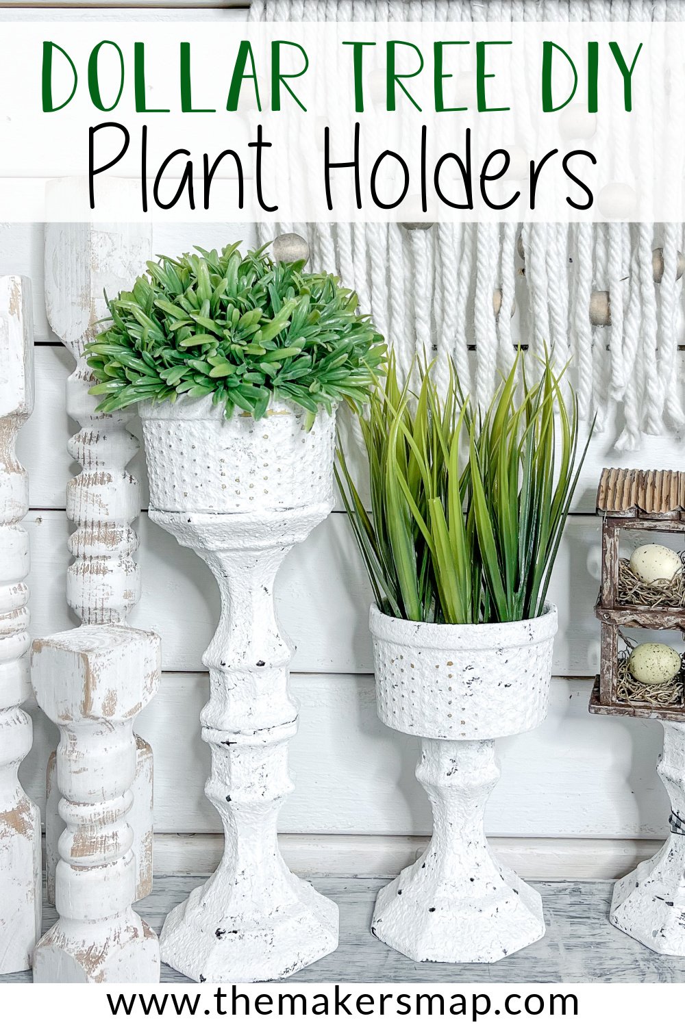 Dollar Tree Candle Holder DIY Plant Stands