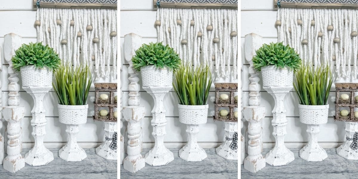 Dollar Tree Candle Holder DIY Plant Stands