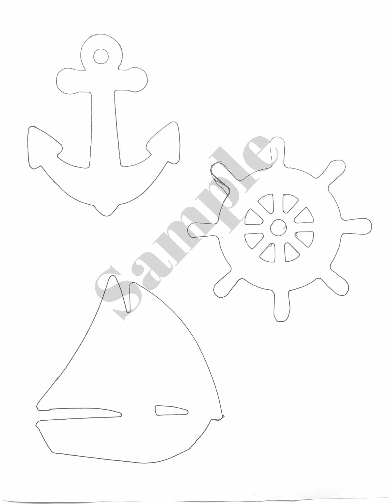 anchor printable boat printable ships wheel printable