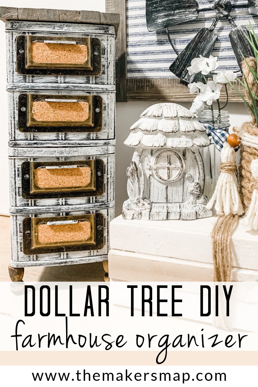 Dollar Tree DIY Farmhouse Organizer